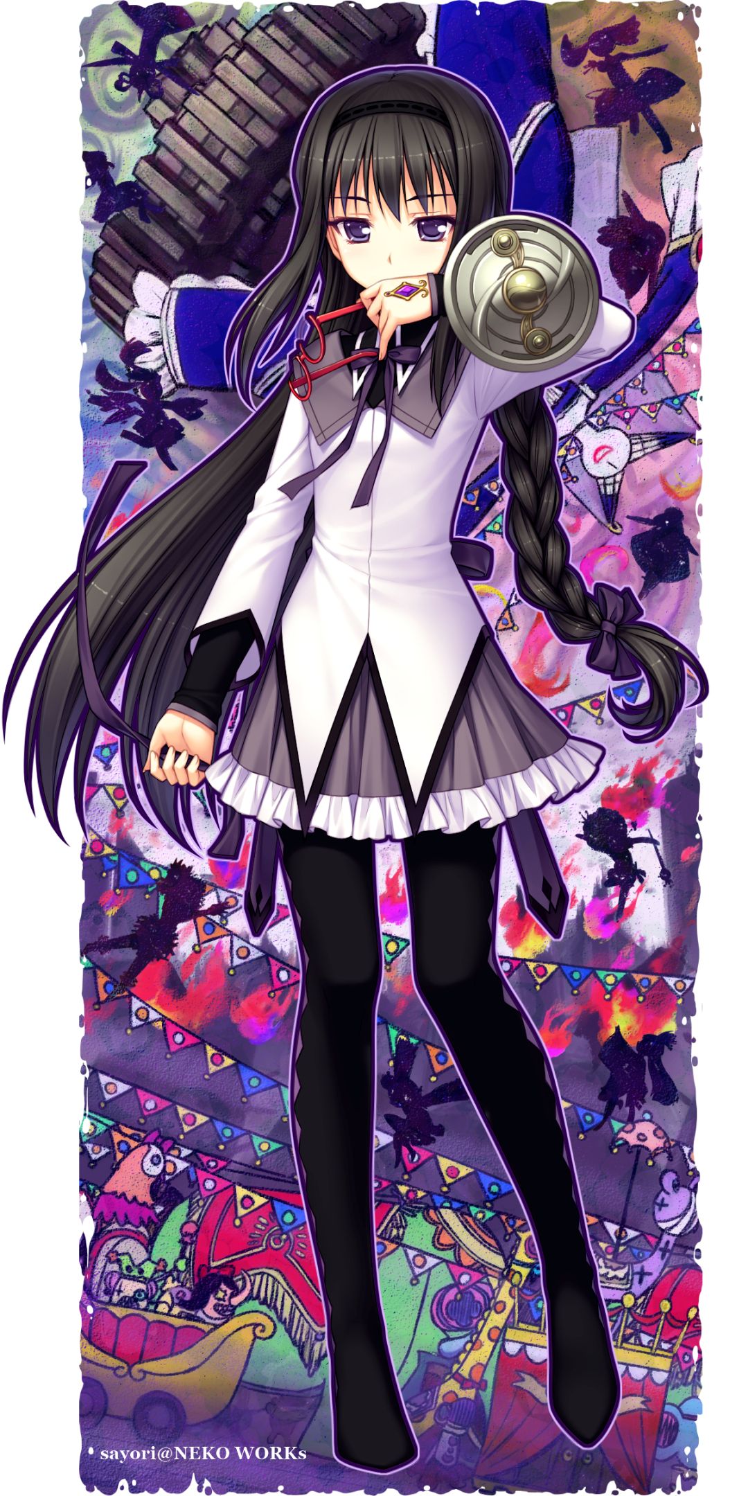 Descarga gratuita de fondo de pantalla para móvil de Animado, Puella Magi Madoka Magica, Homura Akemi.