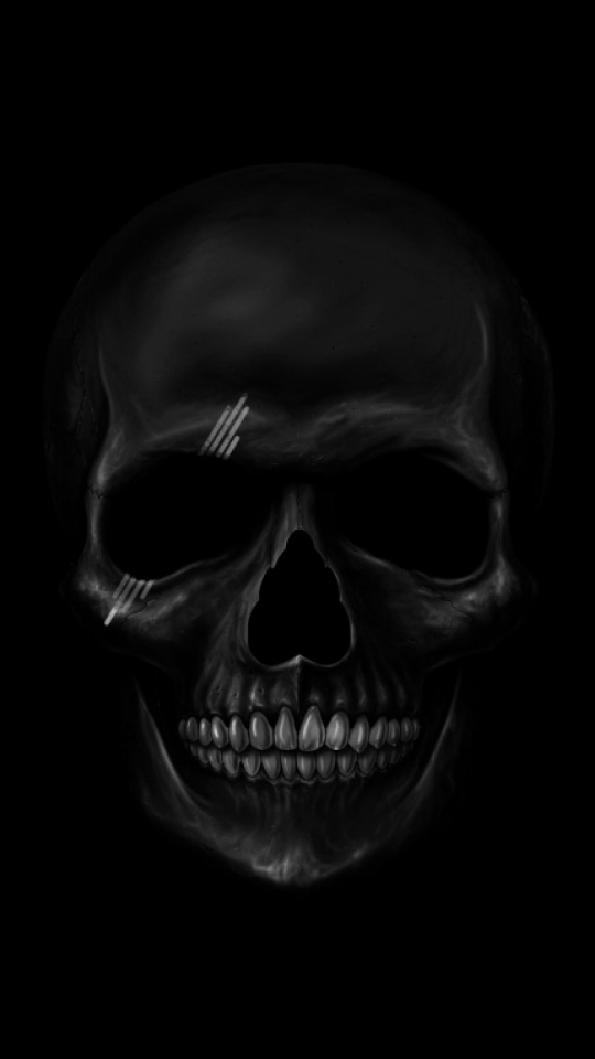 Download mobile wallpaper Dark, Skull for free.