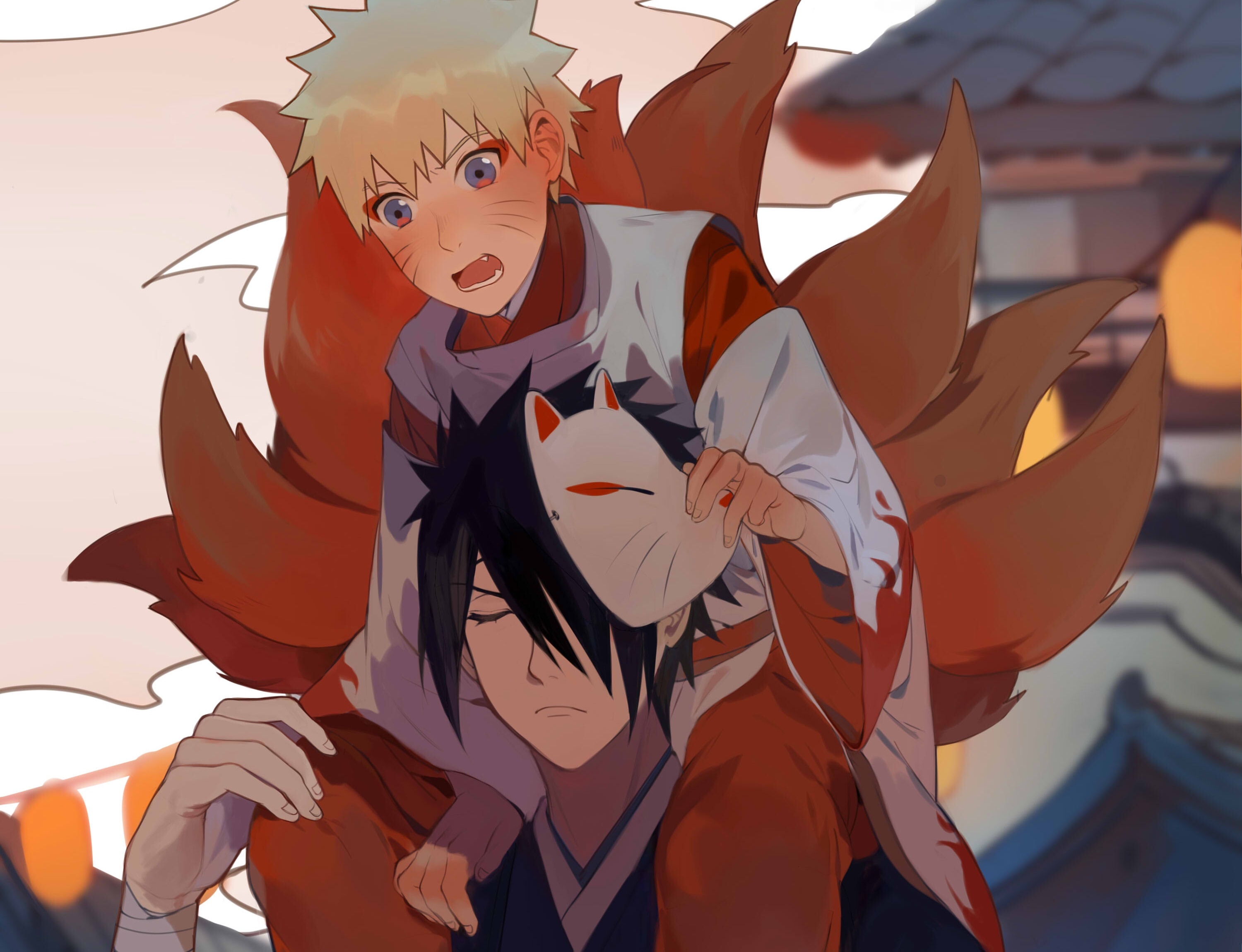 Free download wallpaper Anime, Naruto, Sasuke Uchiha, Naruto Uzumaki on your PC desktop