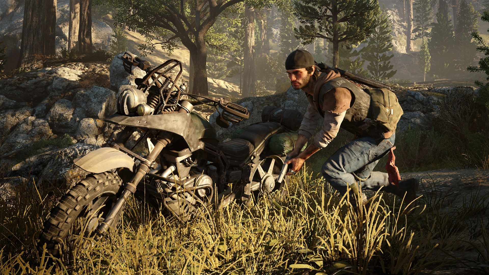 video game, days gone, deacon st john, motorcycle