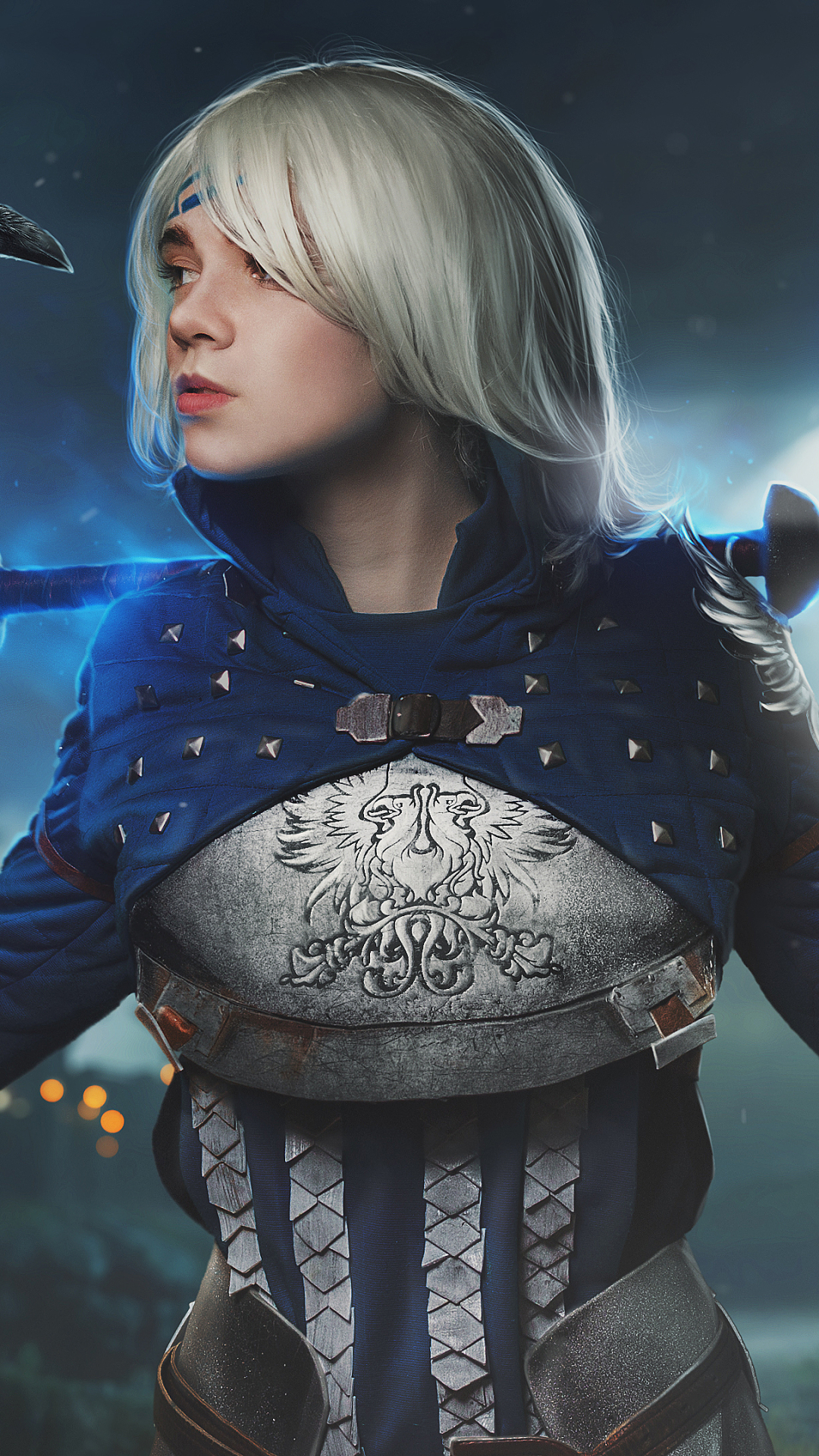 Download mobile wallpaper Blonde, Raven, Women, Dragon Age, Cosplay for free.