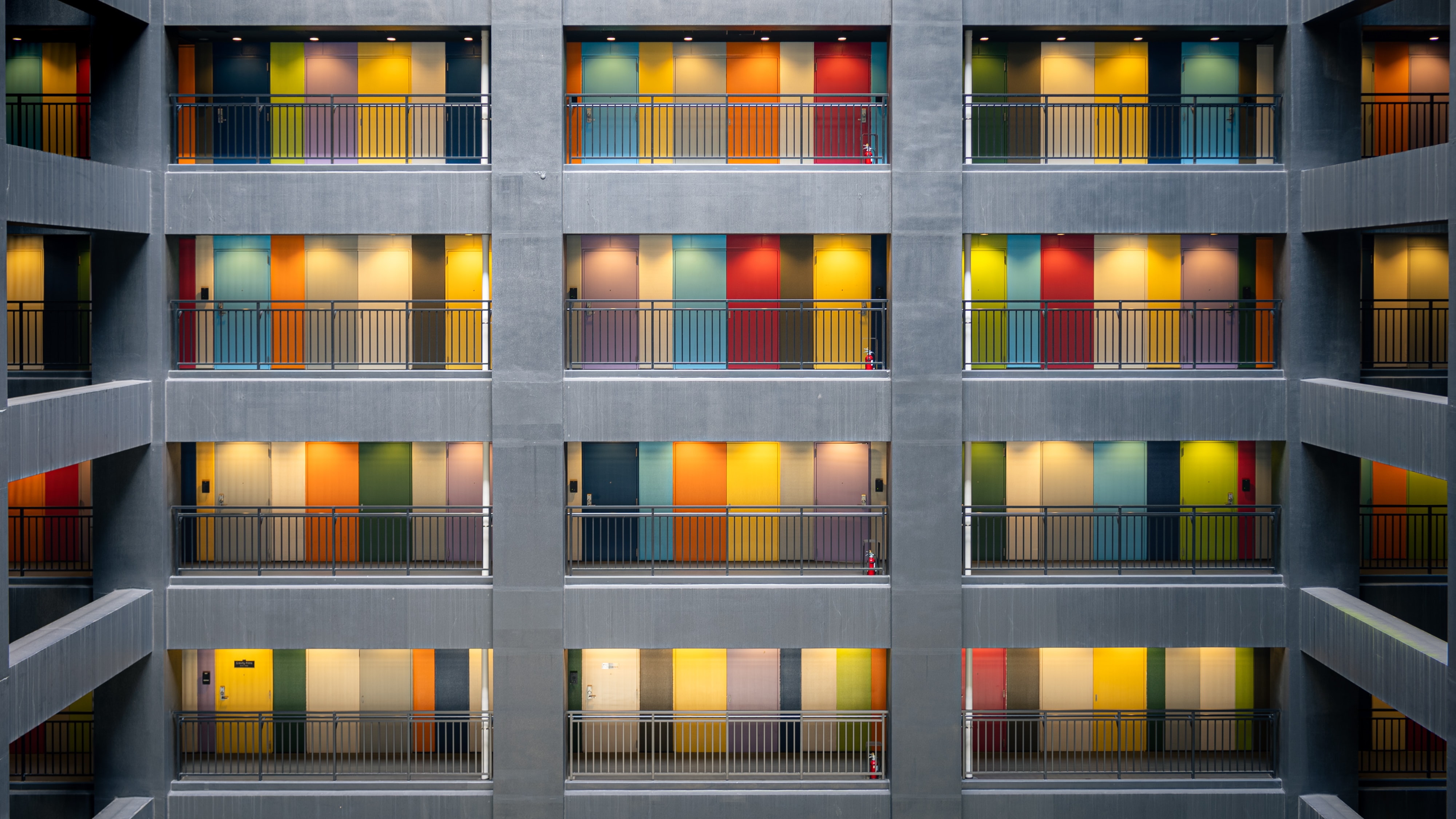 multicolored, doors, miscellanea, miscellaneous, motley, facade, door