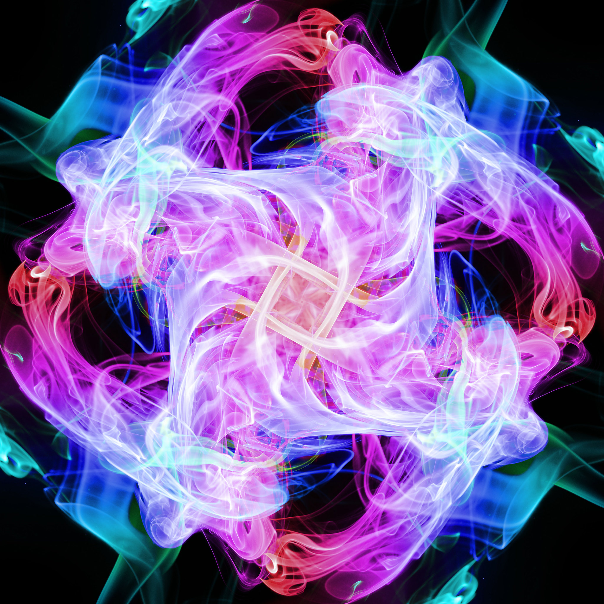 coloured smoke, abstract, pattern, fractal, colored smoke, rhombus