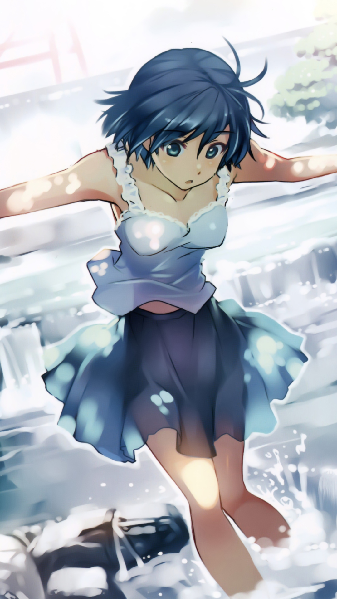 Download mobile wallpaper Anime, River, Original for free.