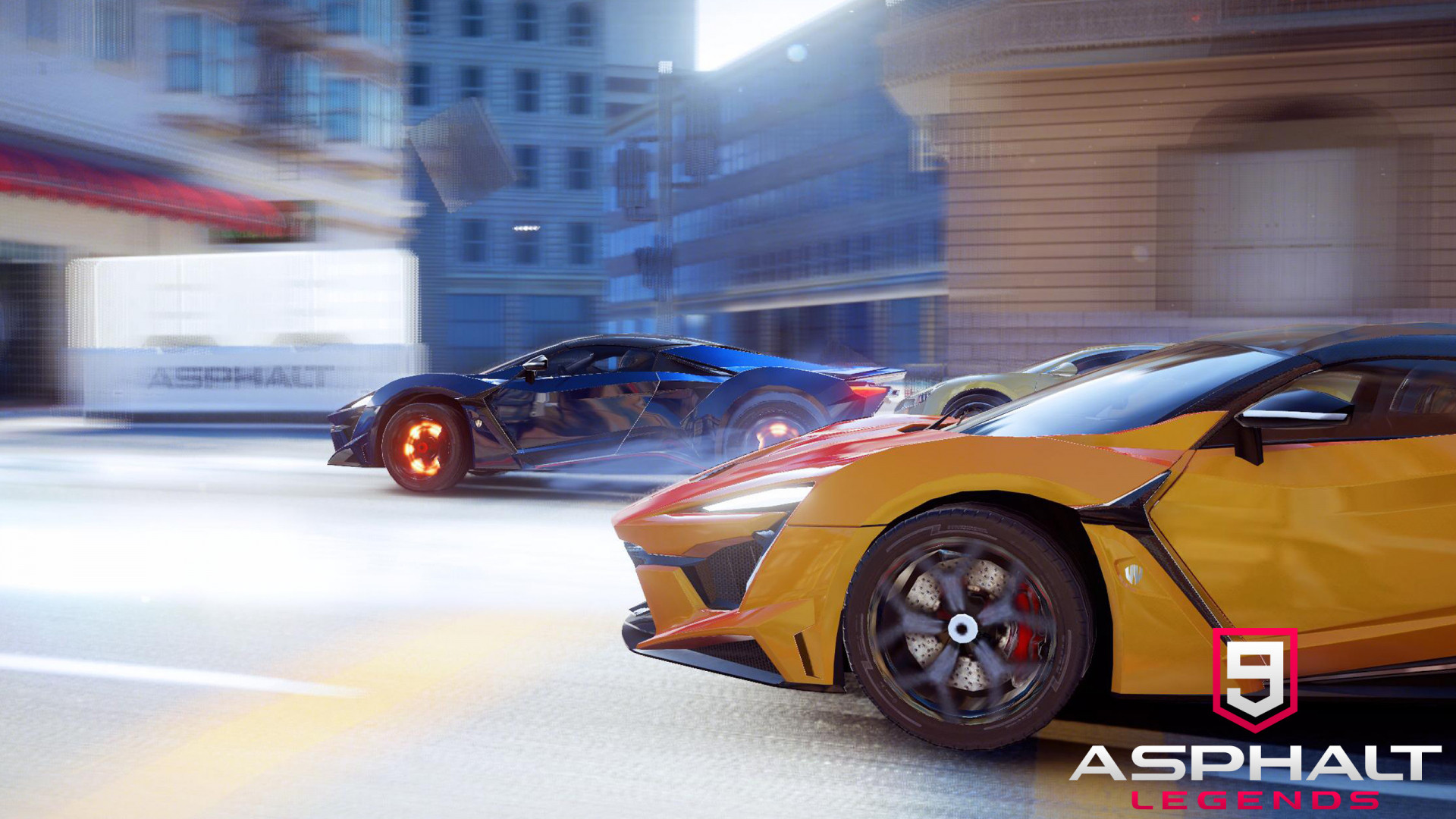 video game, asphalt 9: legends, racing, yellow car, asphalt