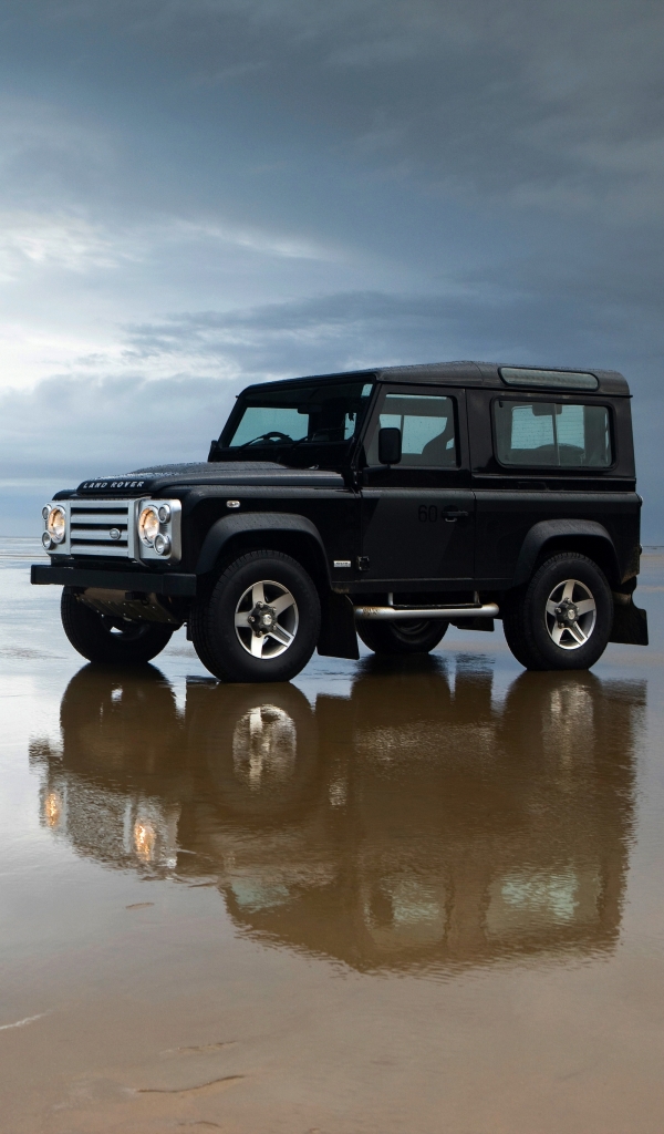 Download mobile wallpaper Land Rover, Car, Suv, Off Road, Land Rover Defender, Vehicle, Vehicles, Black Car for free.