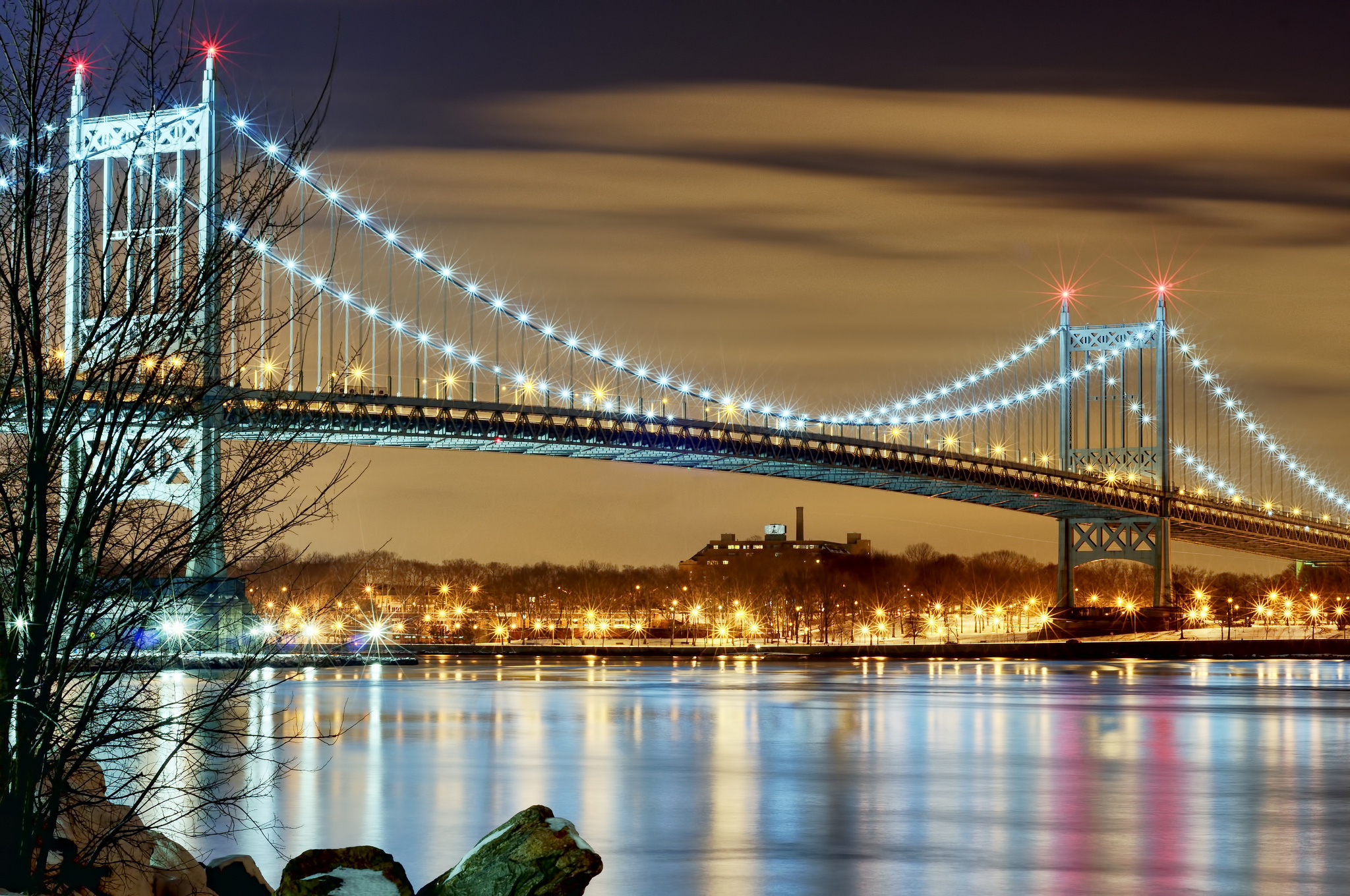 252187 descargar fondo de pantalla hecho por el hombre, puente, ciudad, nueva york, puente robert f kennedy, ee uu, puentes: protectores de pantalla e imágenes gratis