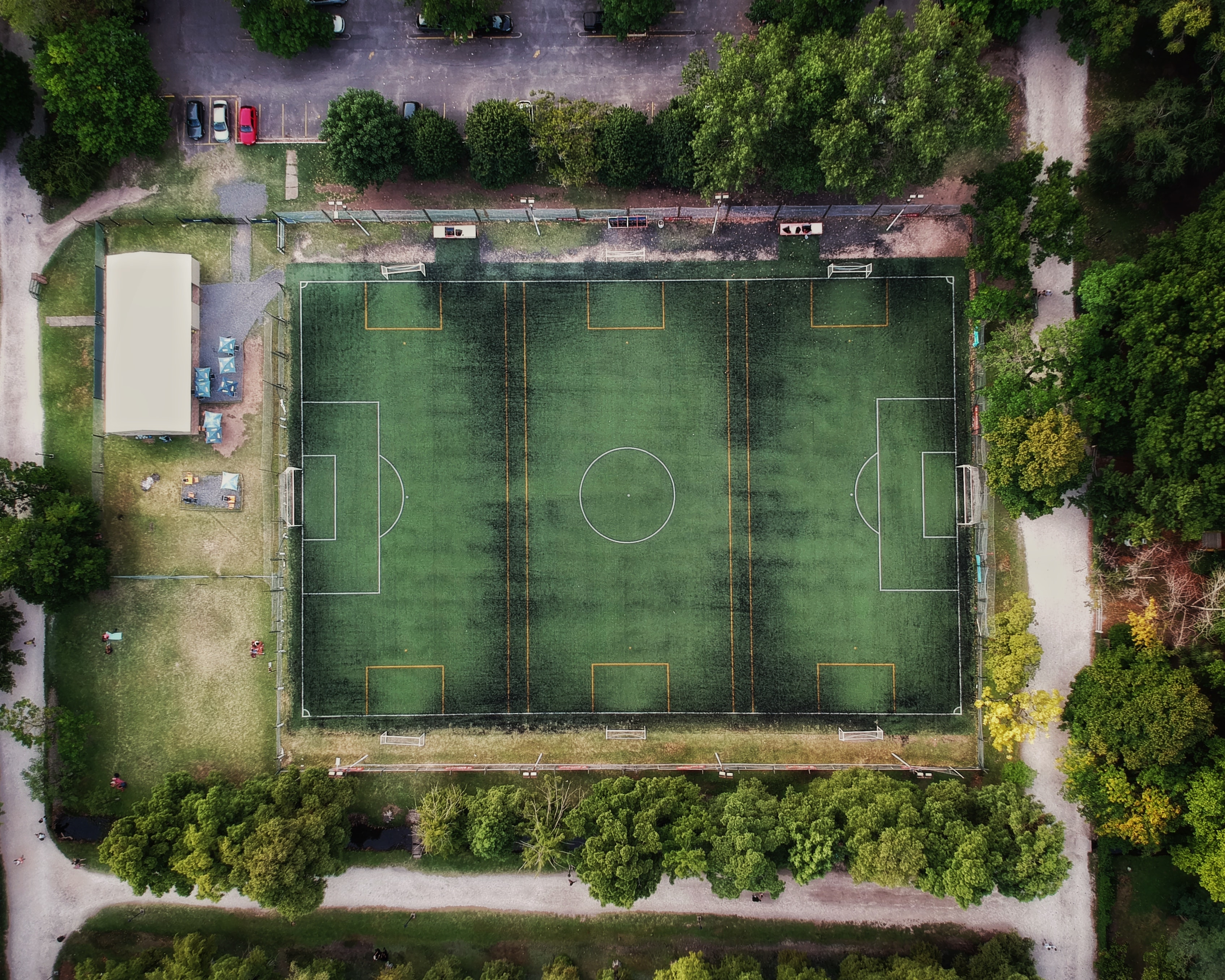 football field, view from above, miscellanea, miscellaneous, stadium