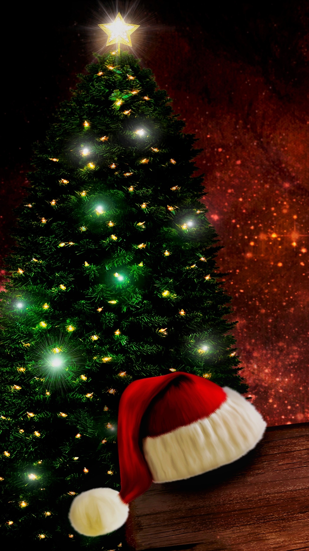 Handy-Wallpaper Feiertage, Weihnachten, Weihnachtsschmuck, Weihnachtsbaum, Lebkuchen, Ferien, Feiertag, Stillleben, Plätzchen, Weihnachtsmütze kostenlos herunterladen.