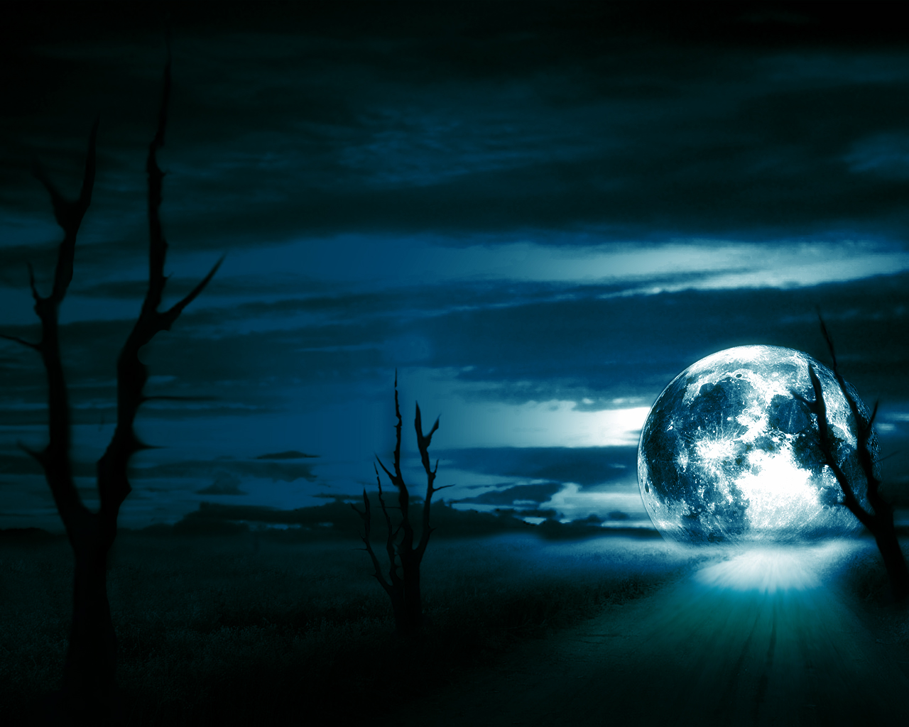 Free download wallpaper Night, Moon, Photography, Manipulation on your PC desktop