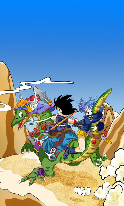 Download mobile wallpaper Anime, Dragon Ball Z, Dragon Ball, Goku, Bulma (Dragon Ball) for free.