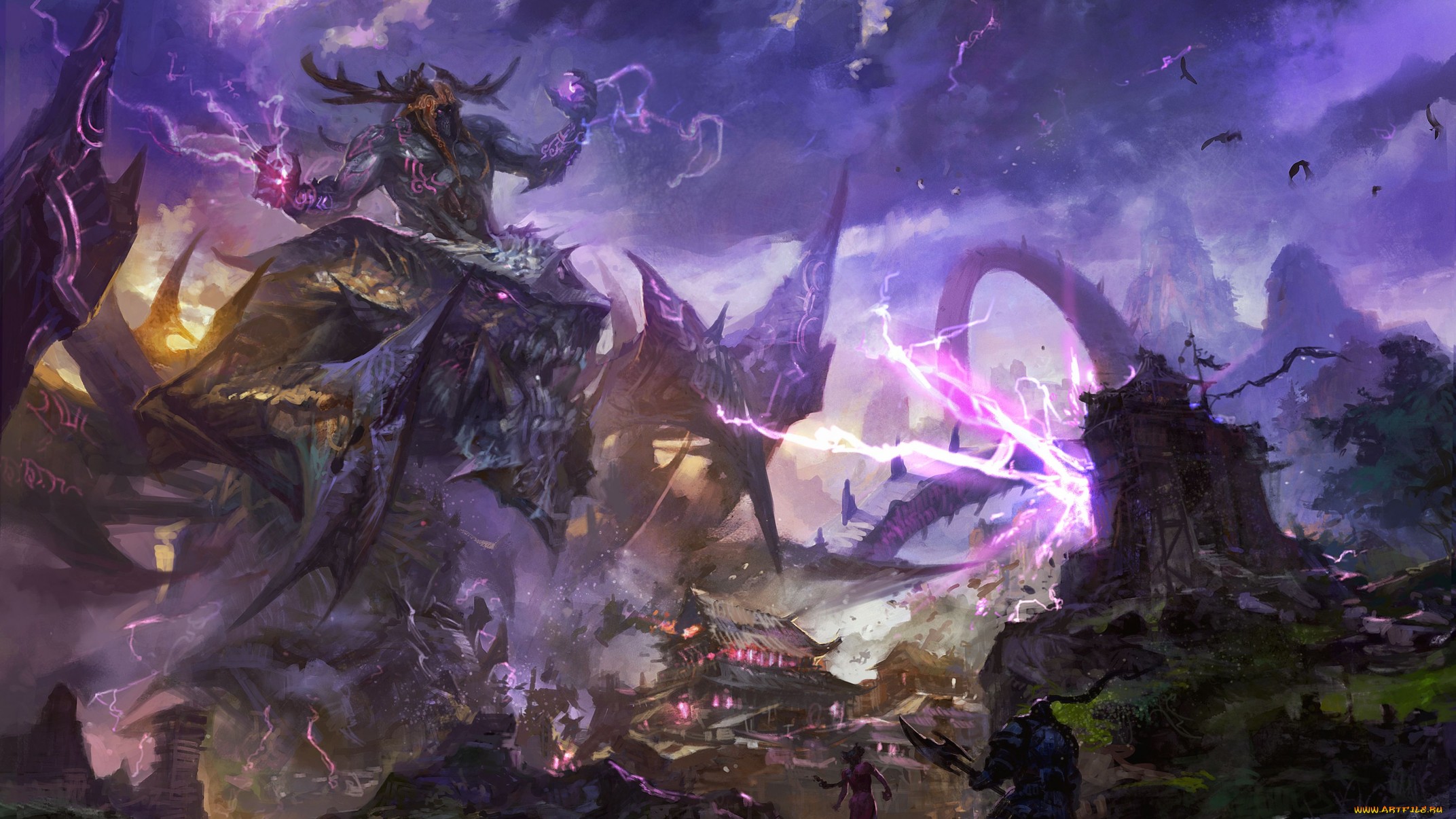 Free download wallpaper Fantasy, Battle on your PC desktop