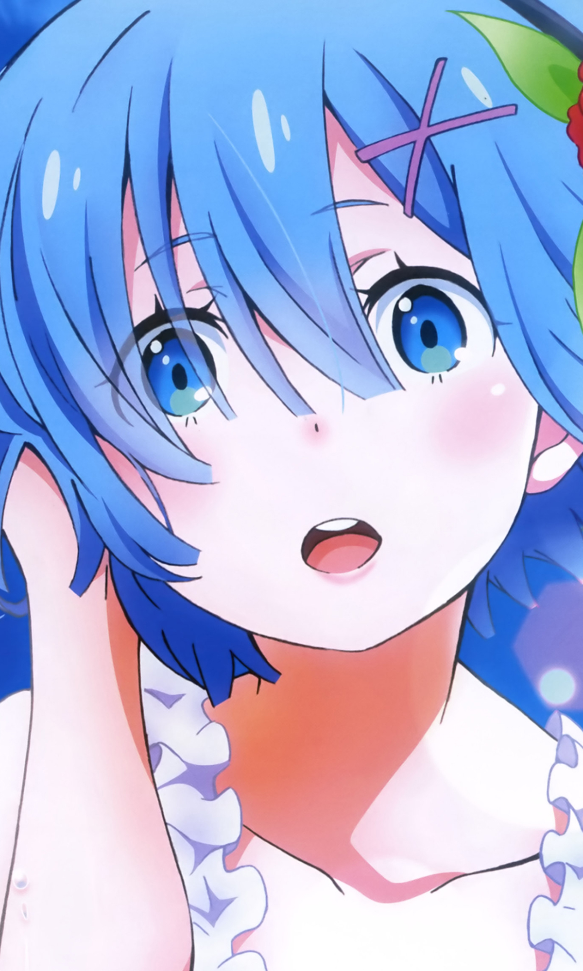 Baixar papel de parede para celular de Anime, Olhos Azuis, Cabelo Azul, Enfrentar, Re:zero Começando A Vida Em Outro Mundo, Rem (Re:zero) gratuito.