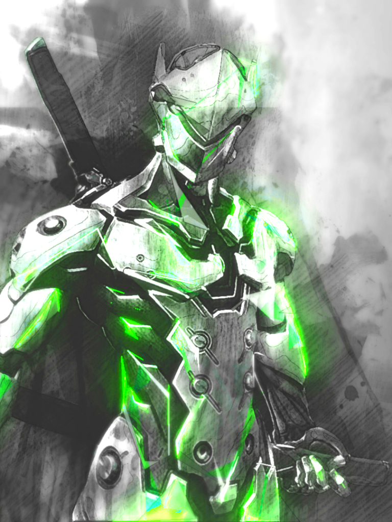 Descarga gratuita de fondo de pantalla para móvil de Overwatch, Videojuego, Genji (Supervisión), Genji Shimada.