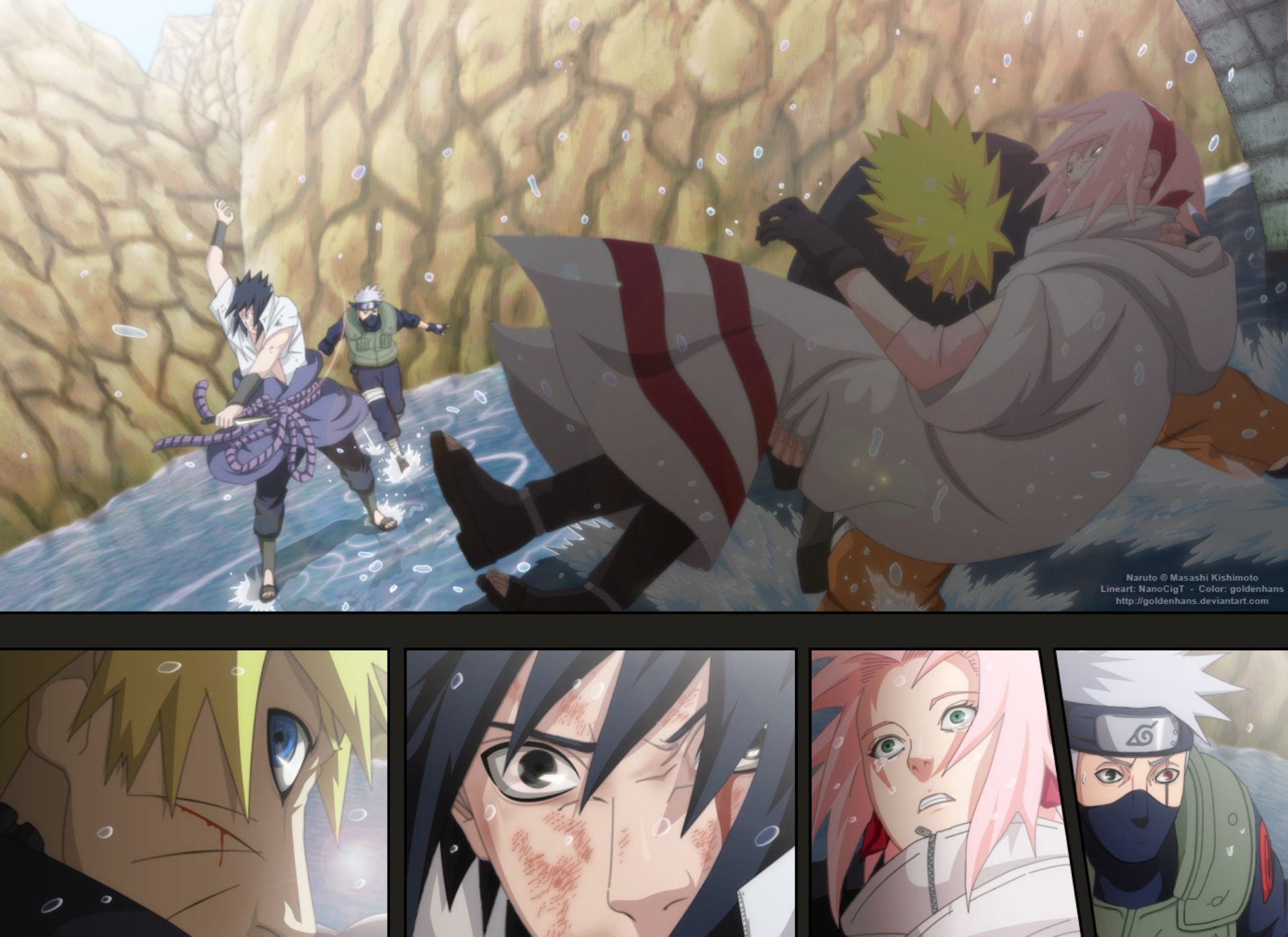 Baixar papel de parede para celular de Anime, Naruto, Sasuke Uchiha, Sakura Haruno, Naruto Uzumaki, Kakashi Hatake gratuito.