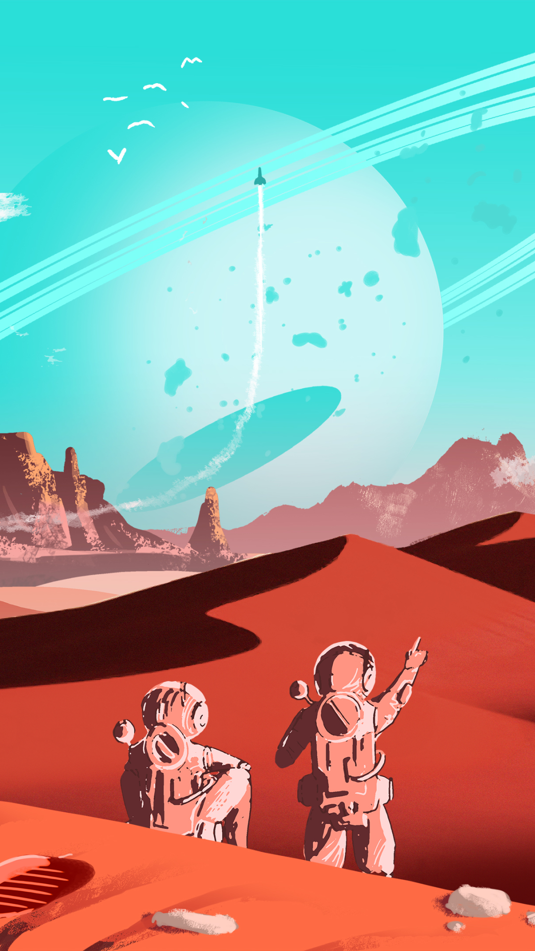 Download mobile wallpaper Desert, Spacesuit, Astronaut, Video Game, No Man's Sky for free.