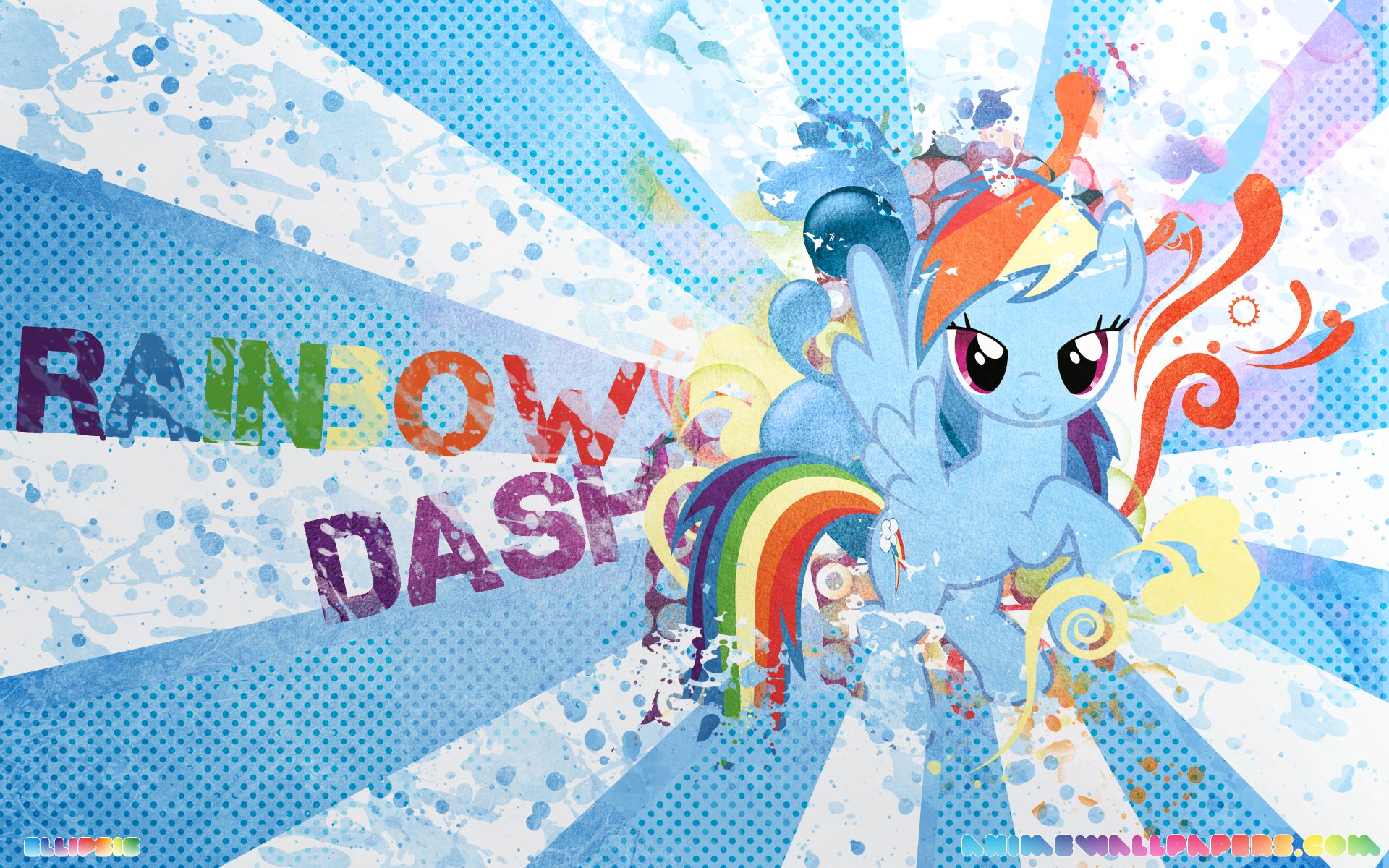 my little pony: friendship is magic, tv show, my little pony, rainbow dash, vector