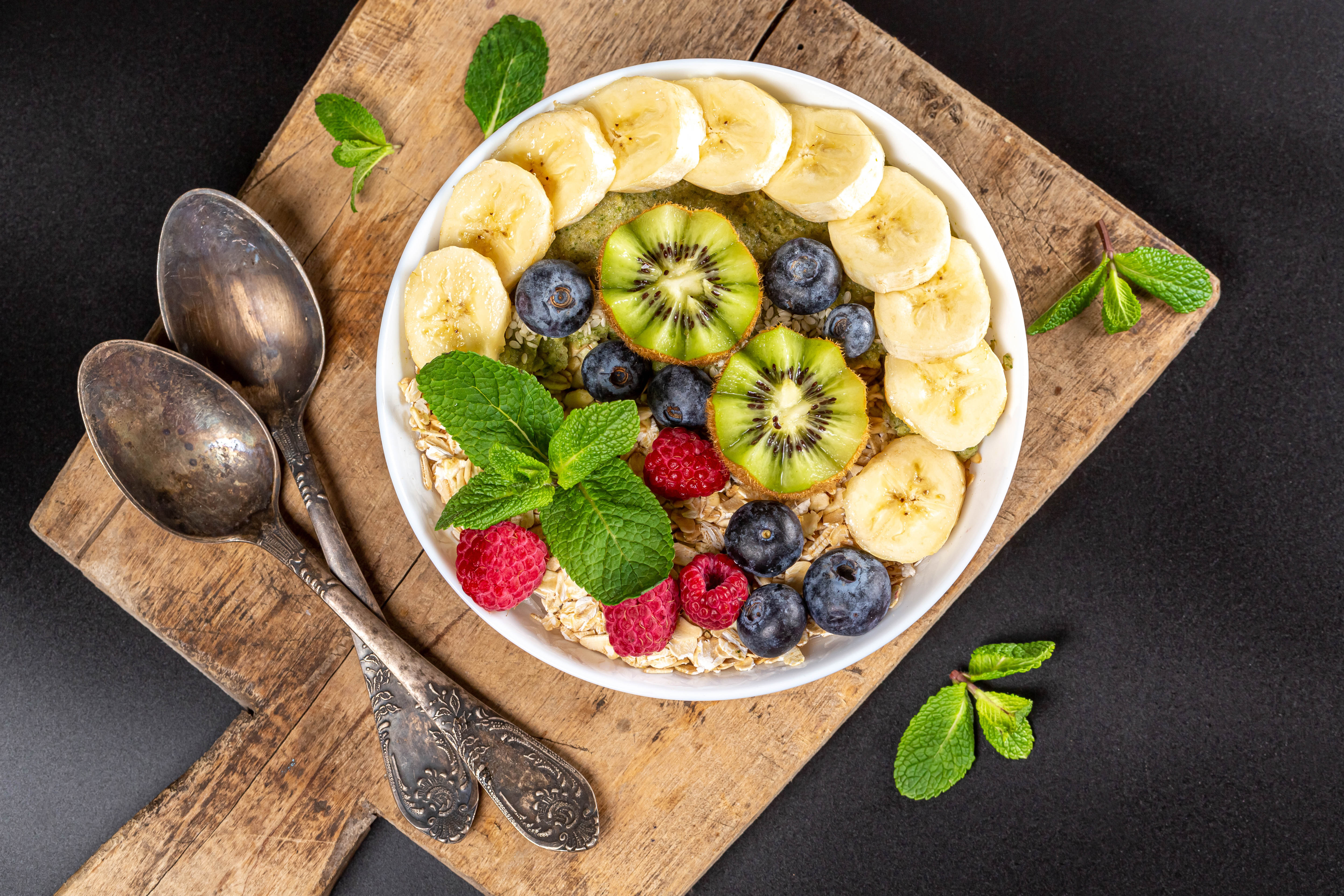 Descarga gratuita de fondo de pantalla para móvil de Fruta, Desayuno, Alimento, Bodegón.