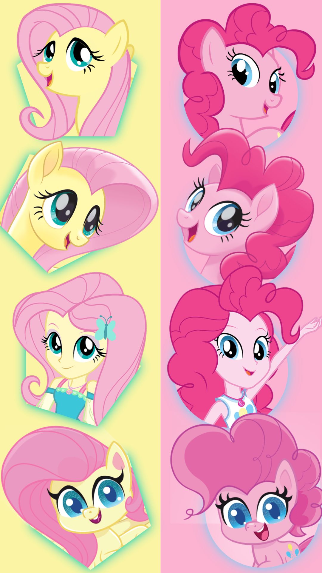 Download mobile wallpaper My Little Pony, Pinkie Pie, Tv Show, My Little Pony: Friendship Is Magic, Fluttershy (My Little Pony), My Little Pony: Equestria Girls, My Little Pony: Pony Life for free.