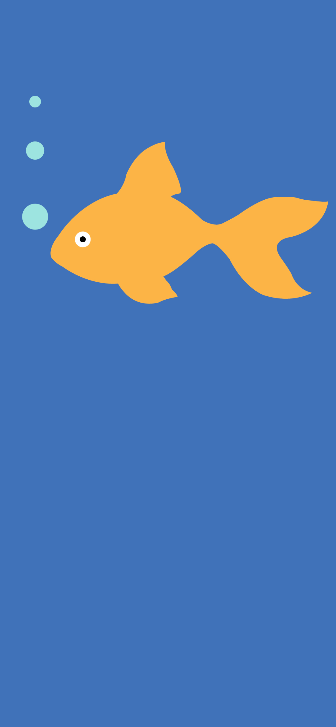 Скачать картинку Рыбы, Минимализм, Синий, Рыба, Художественные, Минималистский в телефон бесплатно.