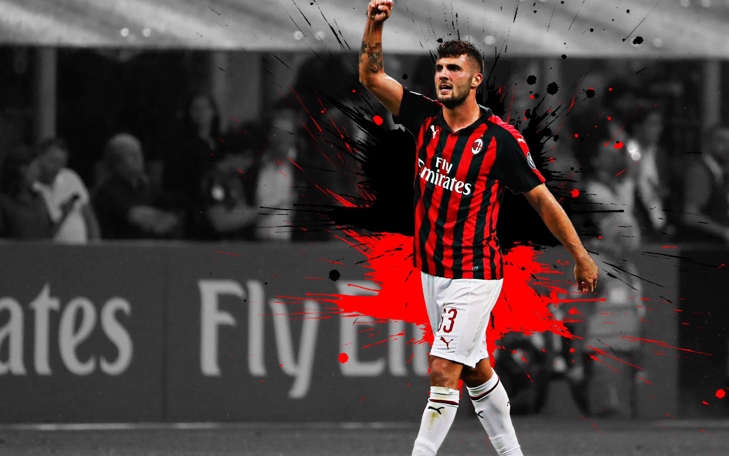 Download mobile wallpaper Sports, Soccer, Italian, A C Milan, Patrick Cutrone for free.