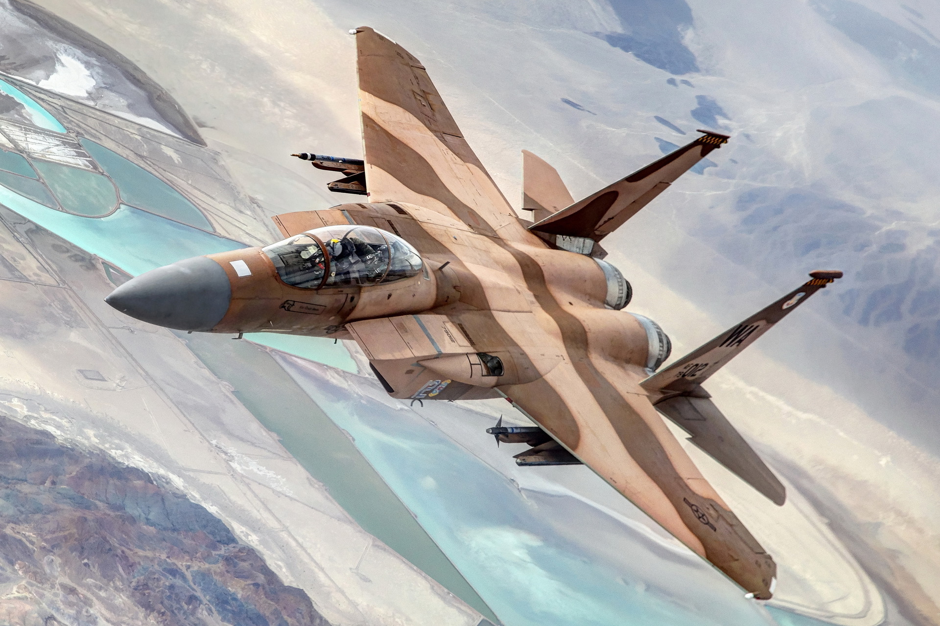 270886 завантажити картинку військовий, mcdonnell douglas f 15e strike eagle, літак, літати, реактивний винищувач, реактивні винищувачі - шпалери і заставки безкоштовно