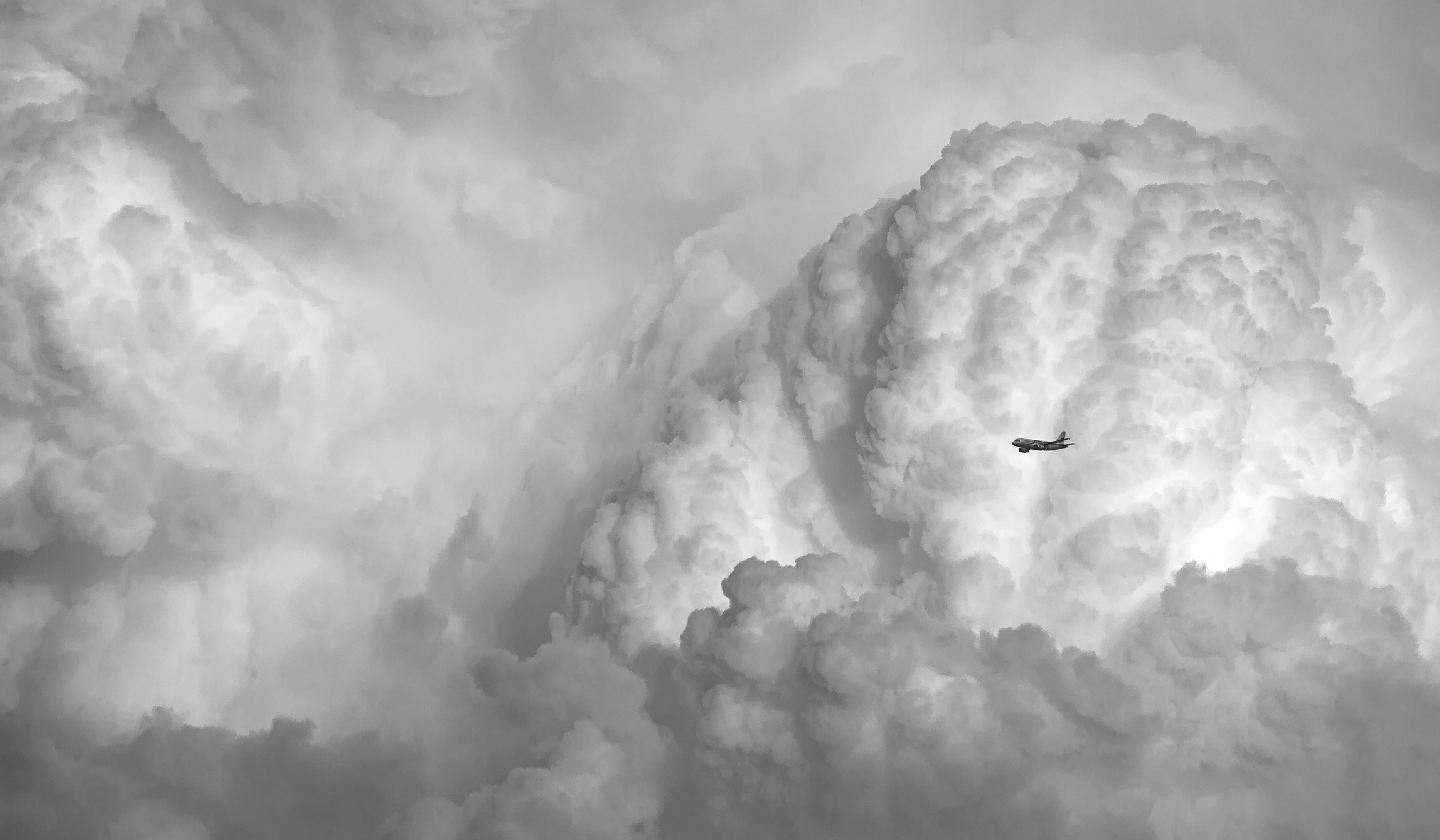 684836 завантажити картинку земля, буря, airbus, літак, хмара, небо, тропіки - шпалери і заставки безкоштовно