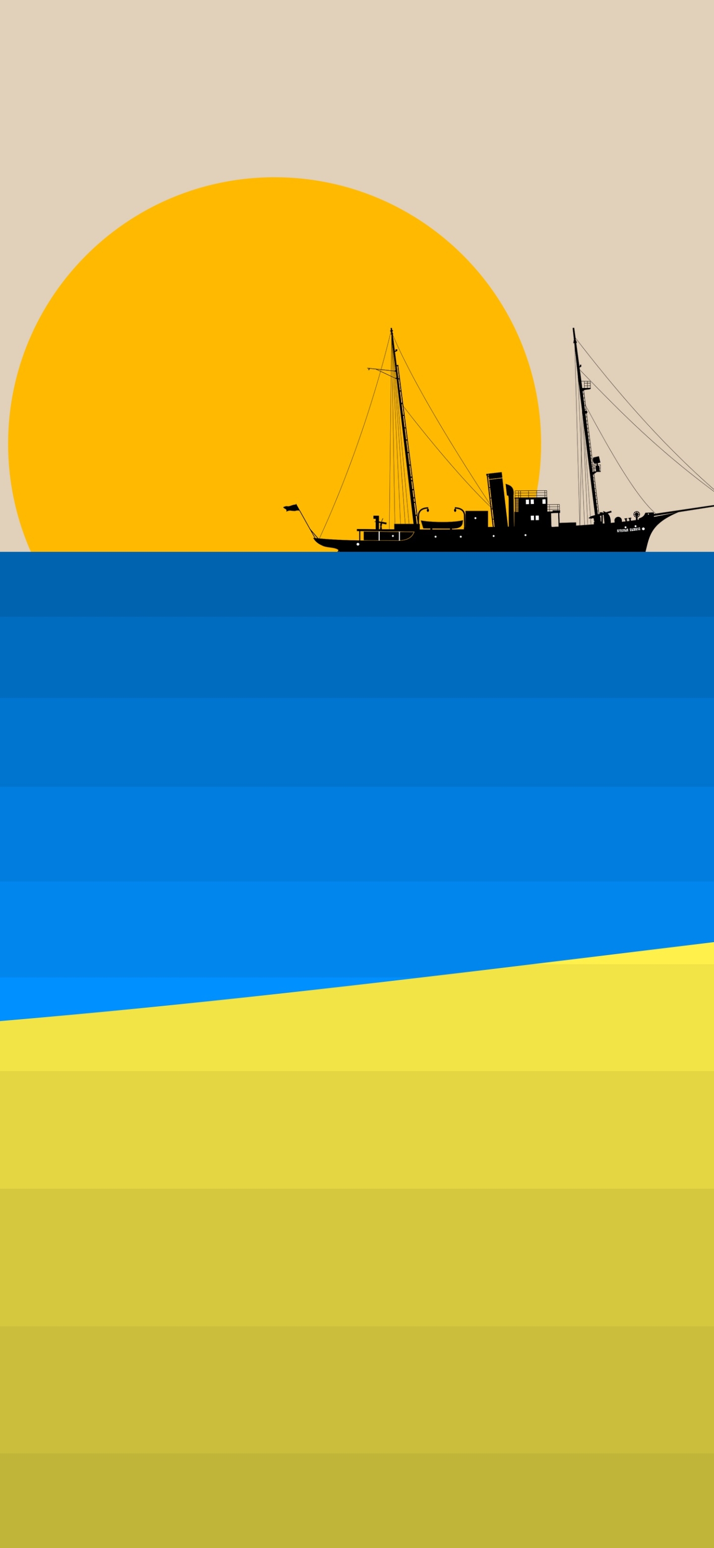 Descarga gratuita de fondo de pantalla para móvil de Sol, Minimalismo, Barco, Artístico, Minimalista.