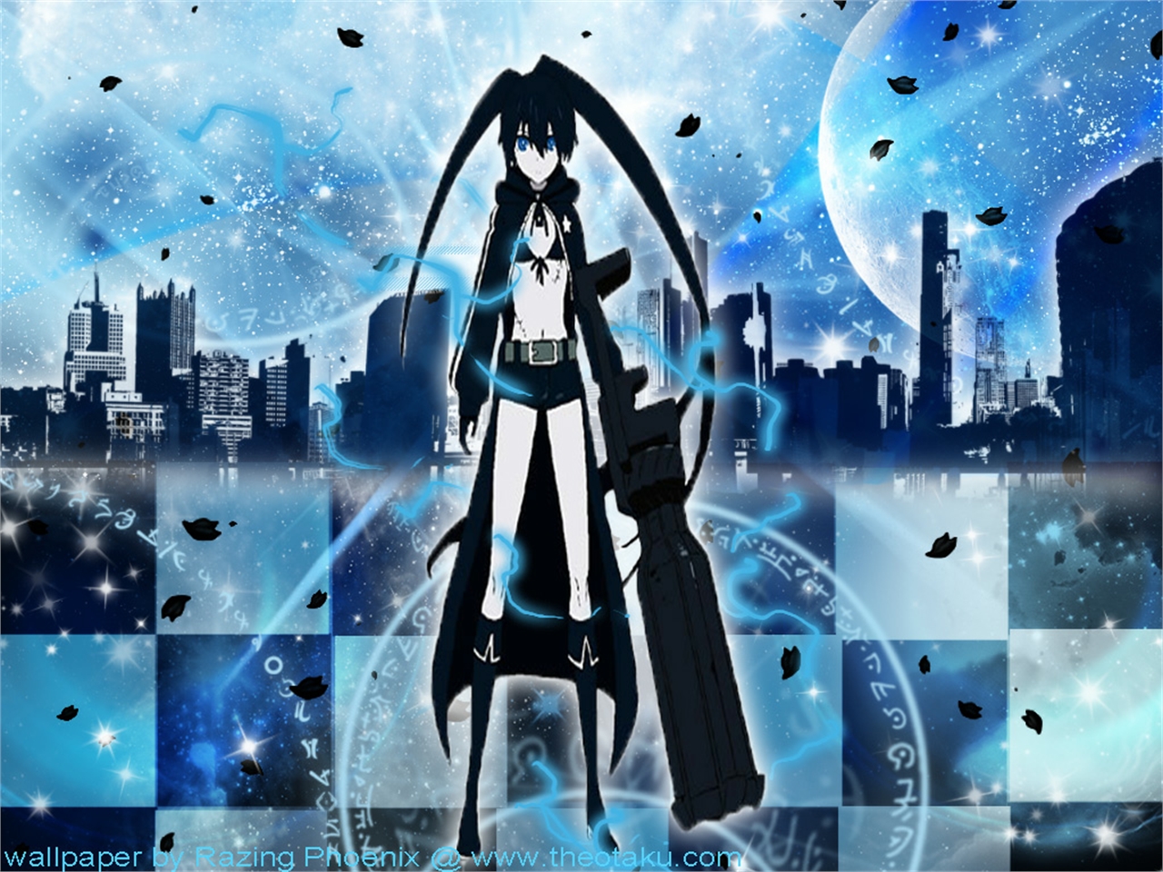 Download mobile wallpaper Anime, Black Rock Shooter for free.