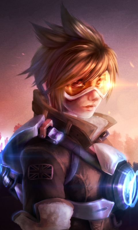 Скачати мобільні шпалери Відеогра, Надзор, Tracer (Overwatch) безкоштовно.