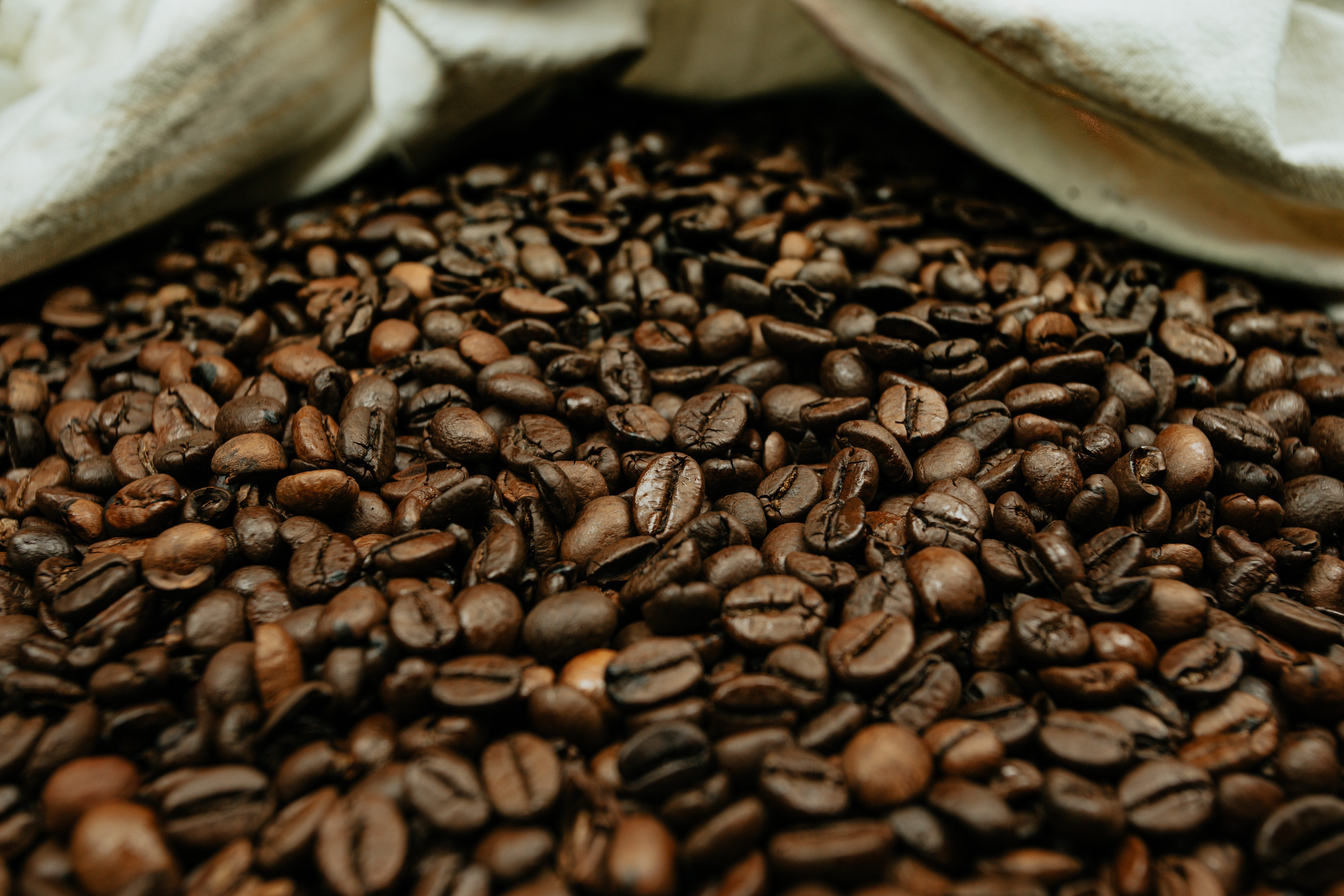 Download mobile wallpaper Coffee Beans, Grains, Macro, Grain, Brown, Food, Coffee for free.