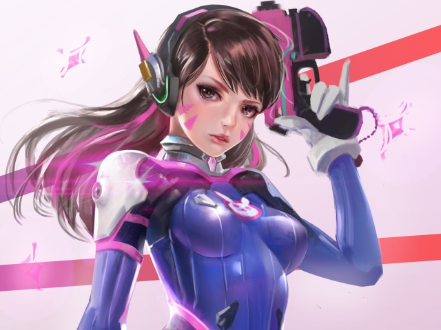 Завантажити шпалери безкоштовно Відеогра, Надзор, D Va (Overwatch) картинка на робочий стіл ПК