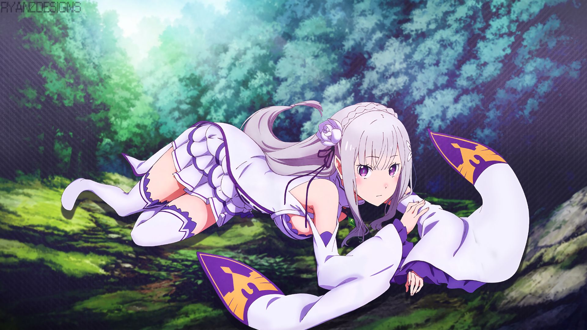 Handy-Wallpaper Animes, Emilia (Re: Zero), Re:zero Das Leben In Einer Anderen Welt Beginnen kostenlos herunterladen.