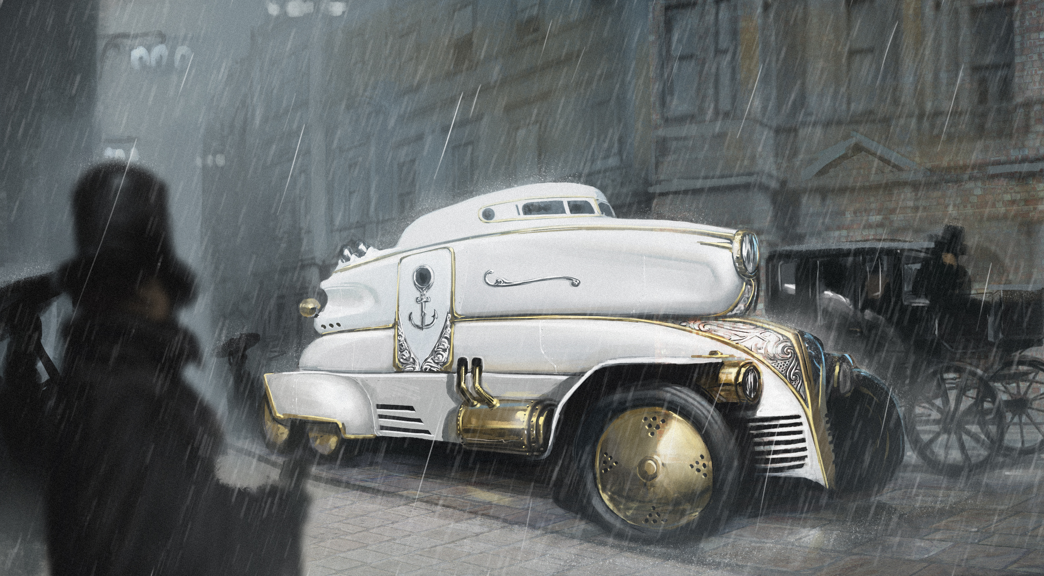 Download mobile wallpaper Car, Sci Fi, Steampunk, Vehicle for free.