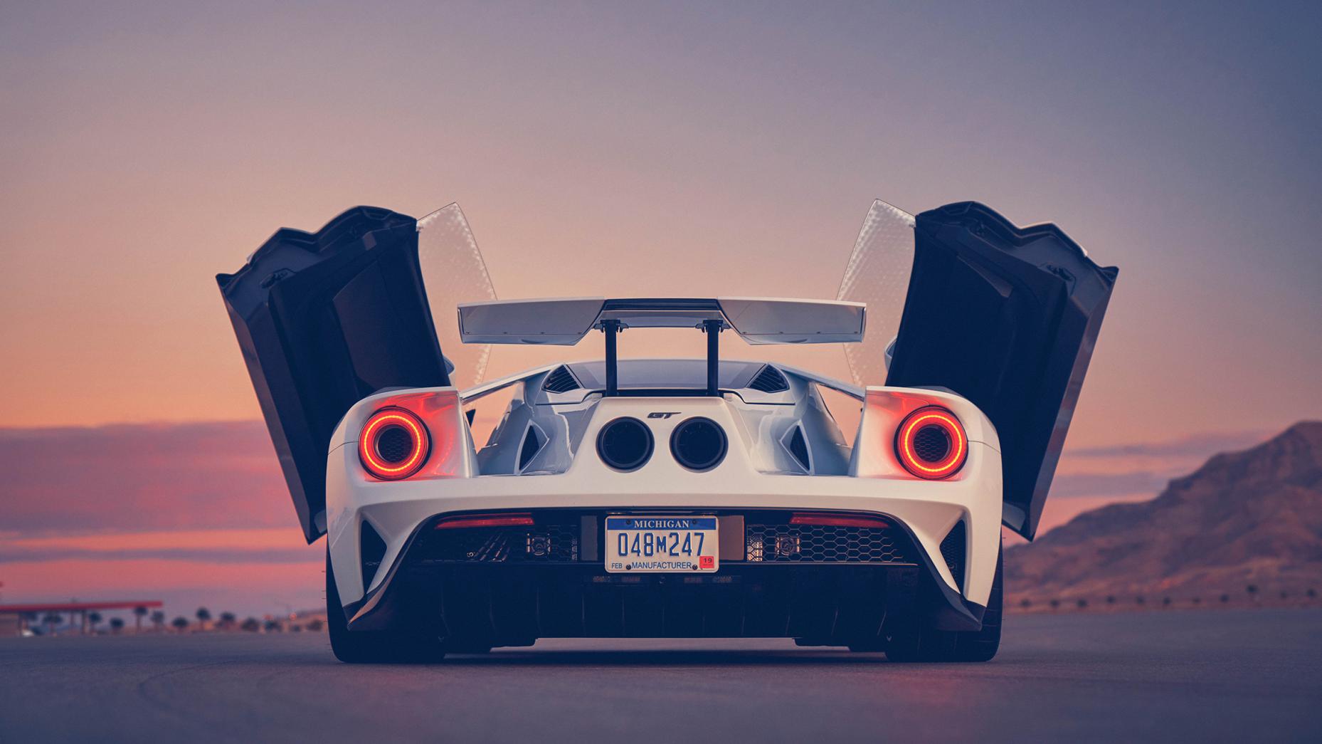 Free download wallpaper Ford, Supercar, Ford Gt, Vehicles, White Car on your PC desktop