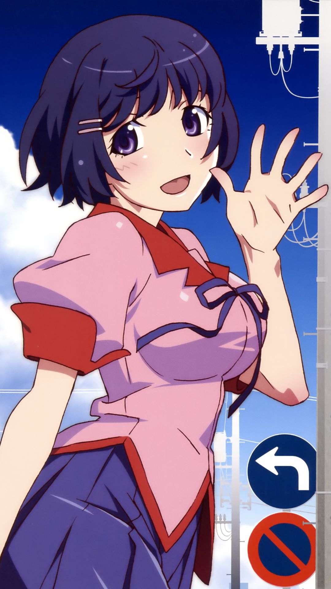 Descarga gratuita de fondo de pantalla para móvil de Animado, Monogatari (Serie), Mayoi Hachikuji, Tsubasa Hanekawa.