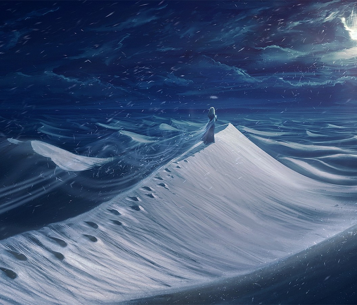 Download mobile wallpaper Landscape, Winter, Fantasy for free.