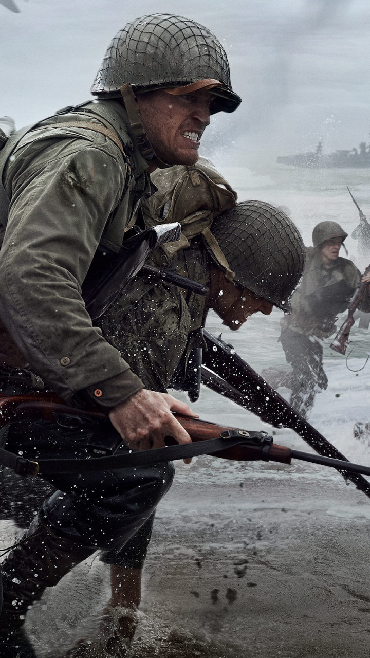 Скачать картинку Солдаты, Солдат, Call Of Duty, Видеоигры, Служебный Долг: Вторая Мировая Война в телефон бесплатно.