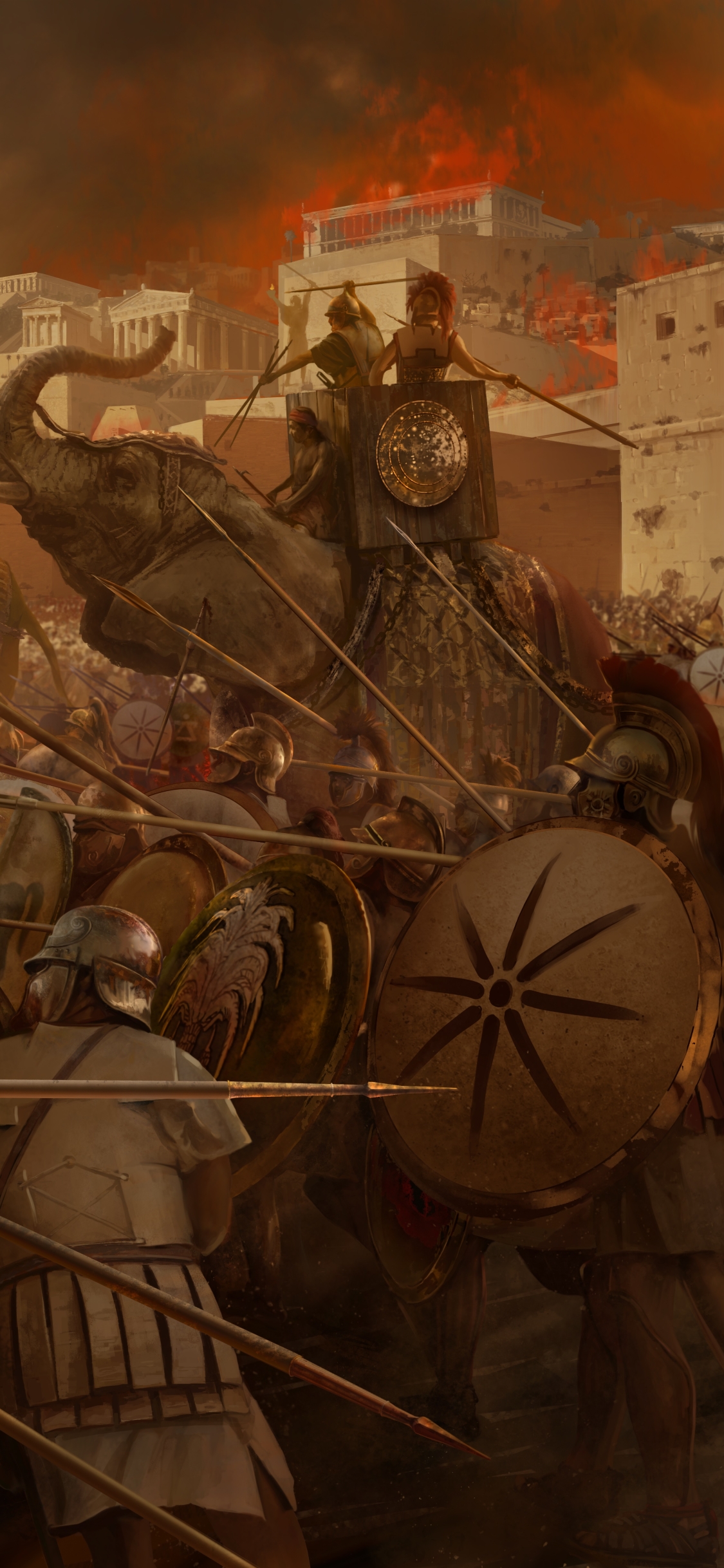無料モバイル壁紙戦い, テレビゲーム, 兵隊, 総力戦, トータル ウォー: ローマ Ii, ローマ軍団をダウンロードします。