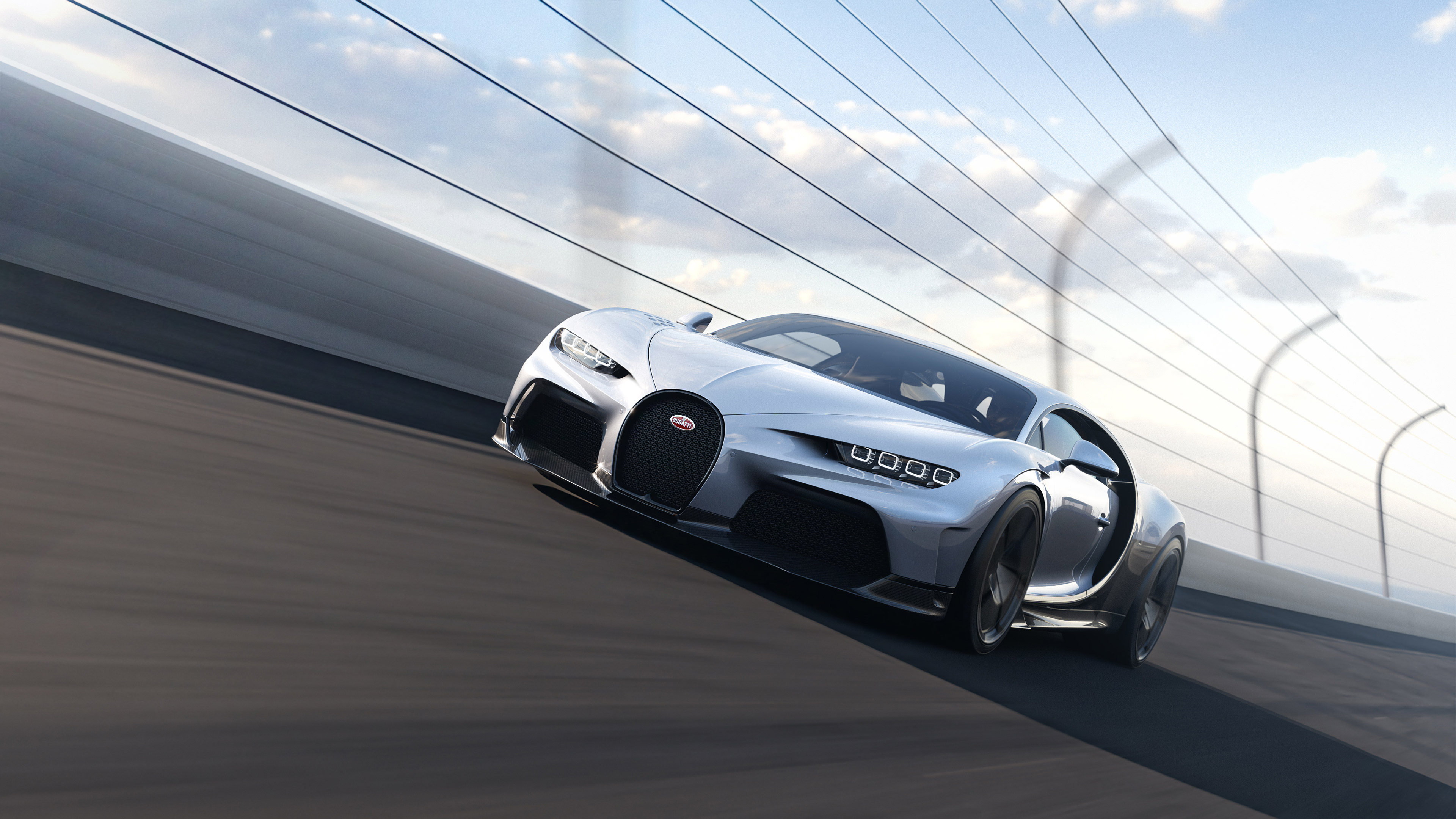 Download mobile wallpaper Bugatti, Car, Supercar, Bugatti Chiron, Vehicles, Silver Car, Bugatti Chiron Super Sport for free.