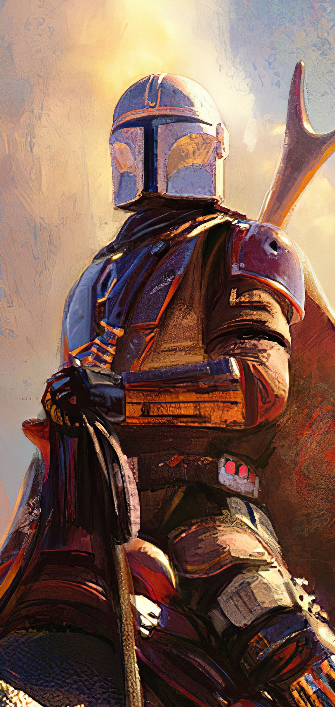 Handy-Wallpaper Fernsehserien, Krieg Der Sterne, The Mandalorian, Der Mandalorianer (Charakter) kostenlos herunterladen.