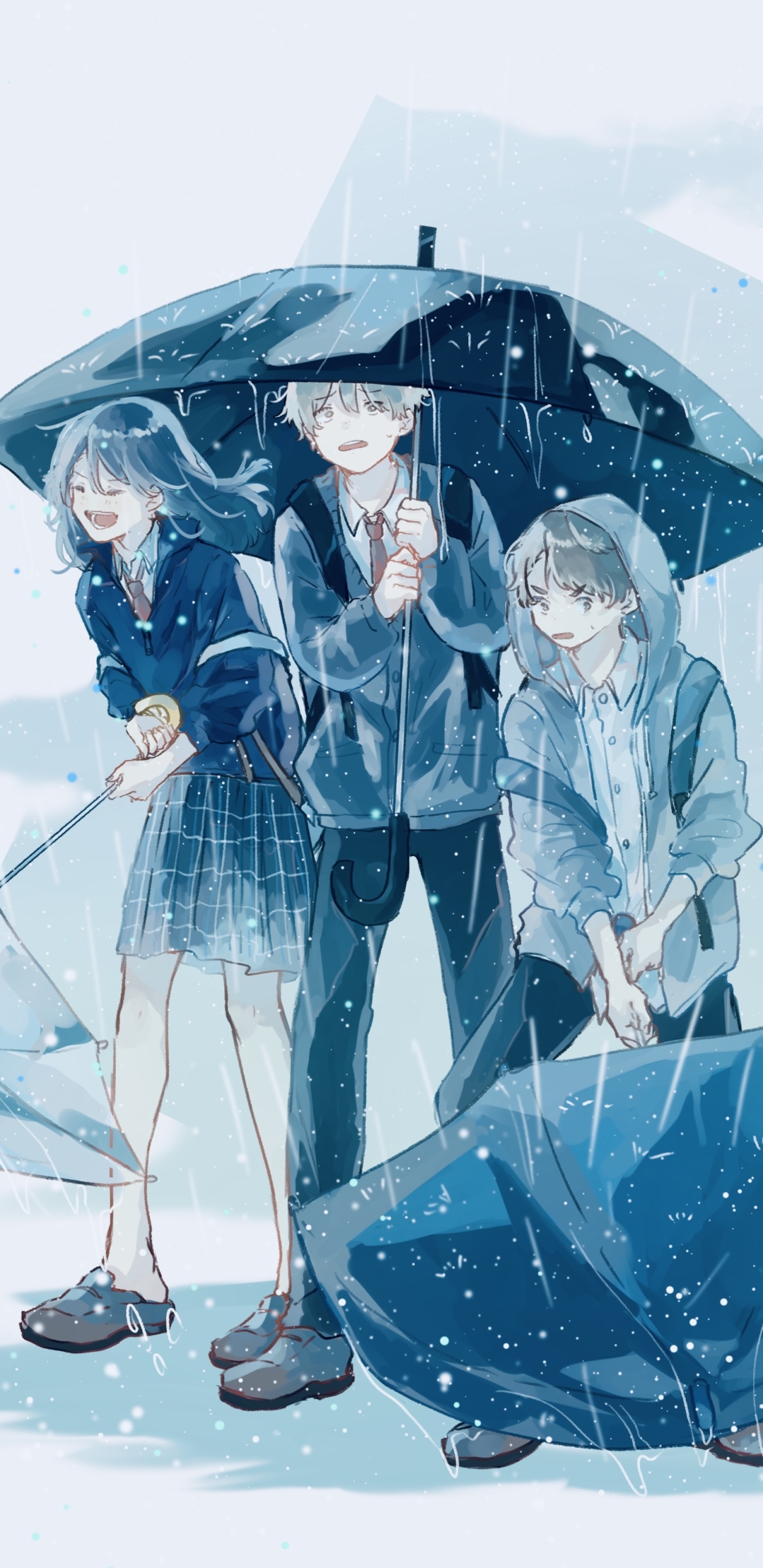 Download mobile wallpaper Anime, Rain for free.