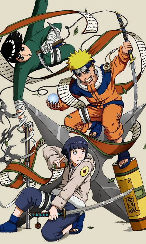 Download mobile wallpaper Anime, Naruto, Hinata Hyuga, Naruto Uzumaki, Rock Lee for free.