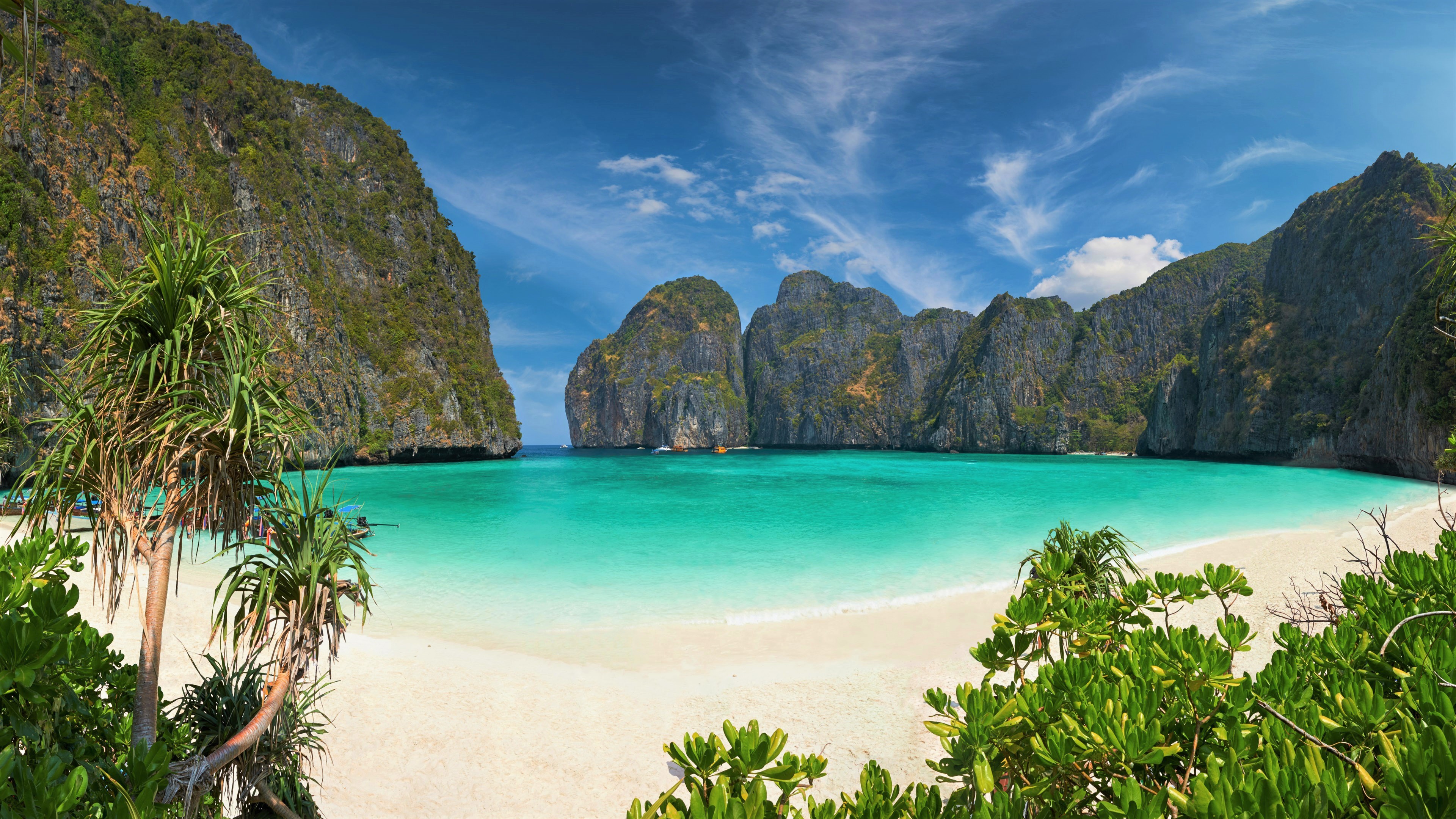 881066 télécharger le fond d'écran thaïlande, plage, mer, terre/nature, ile, océan, île phi phi, turquoise - économiseurs d'écran et images gratuitement
