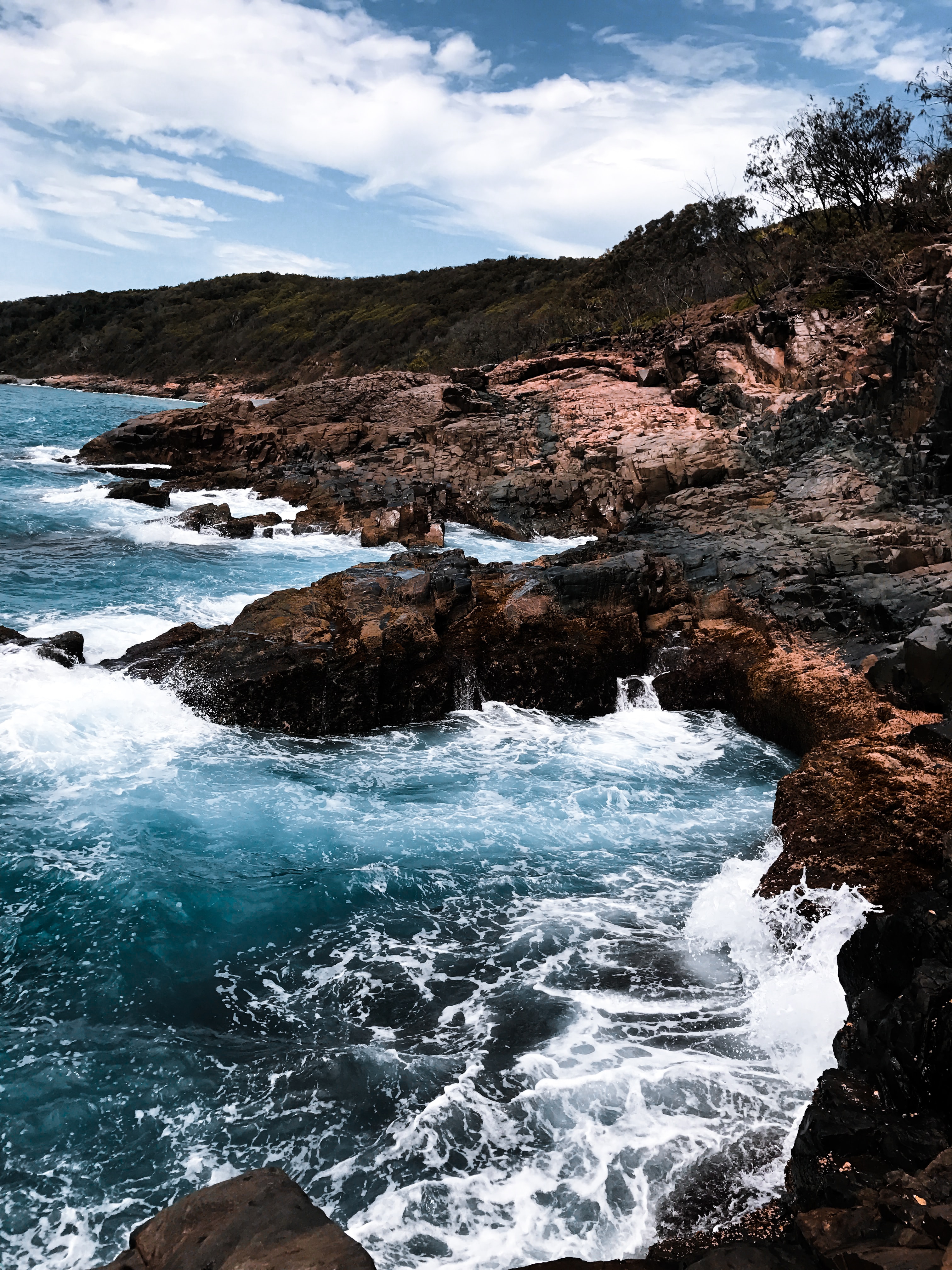 Free download wallpaper Nature, Sea, Rocks, Coast, Surf on your PC desktop