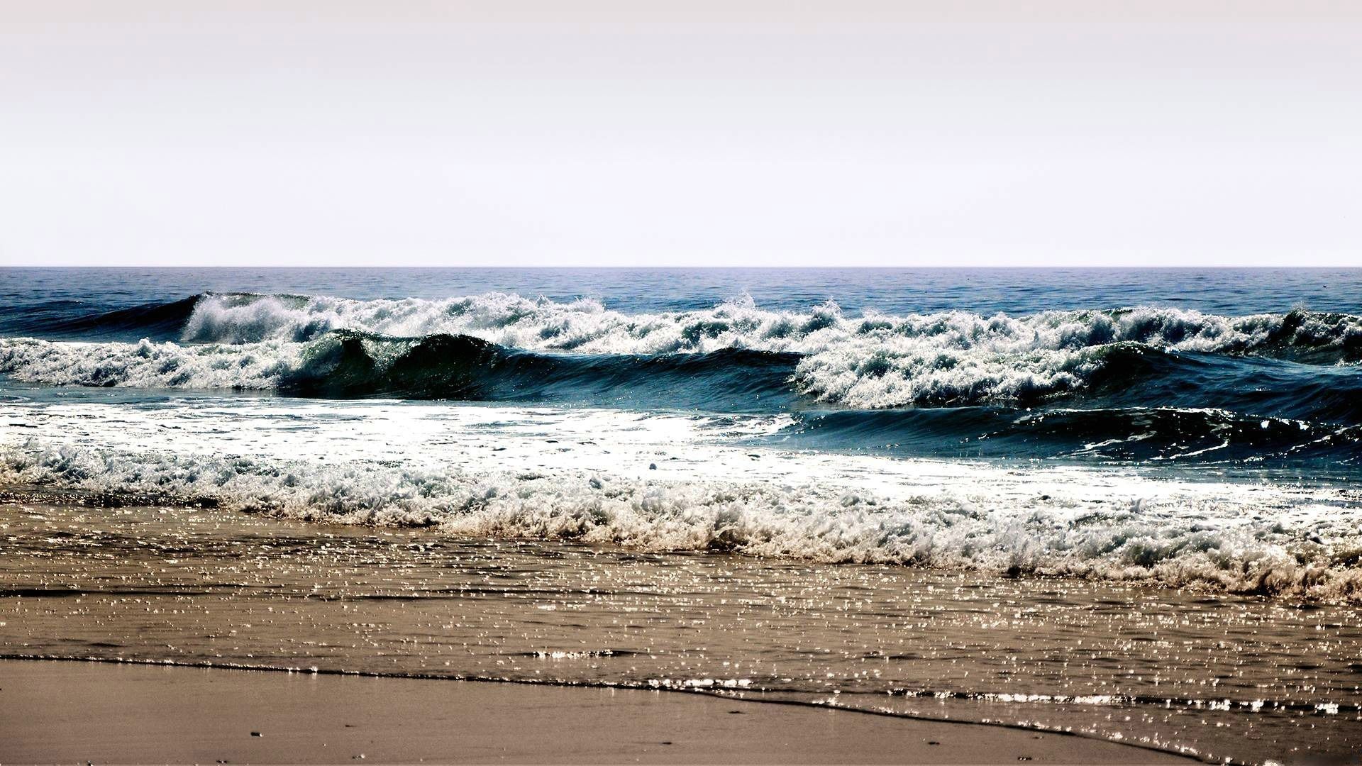 PCデスクトップに海, 波, ビーチ, 風景画像を無料でダウンロード