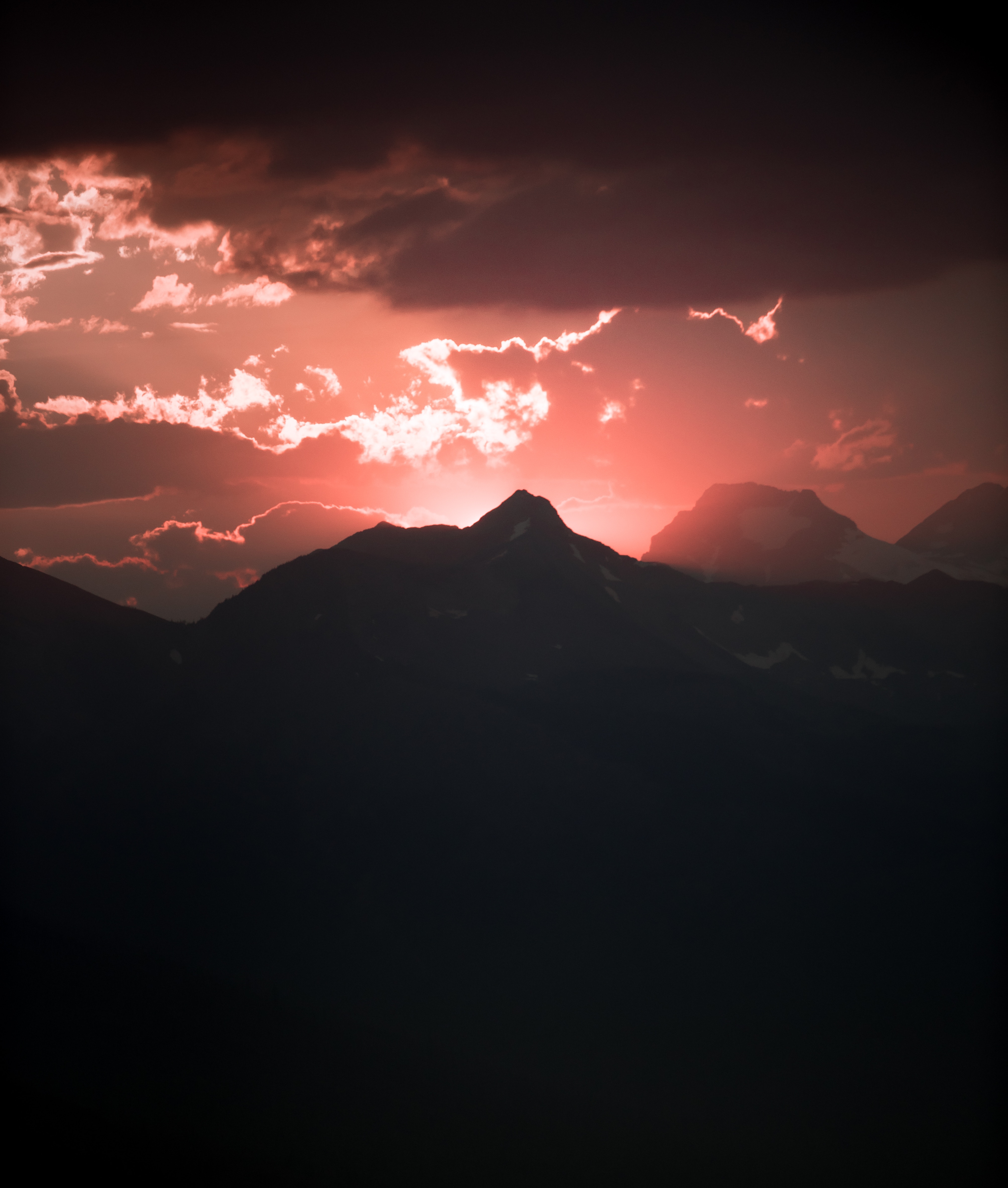 Laden Sie das Berg, Umrisse, Umreißt, Dunkelheit, Clouds, Dunkel-Bild kostenlos auf Ihren PC-Desktop herunter