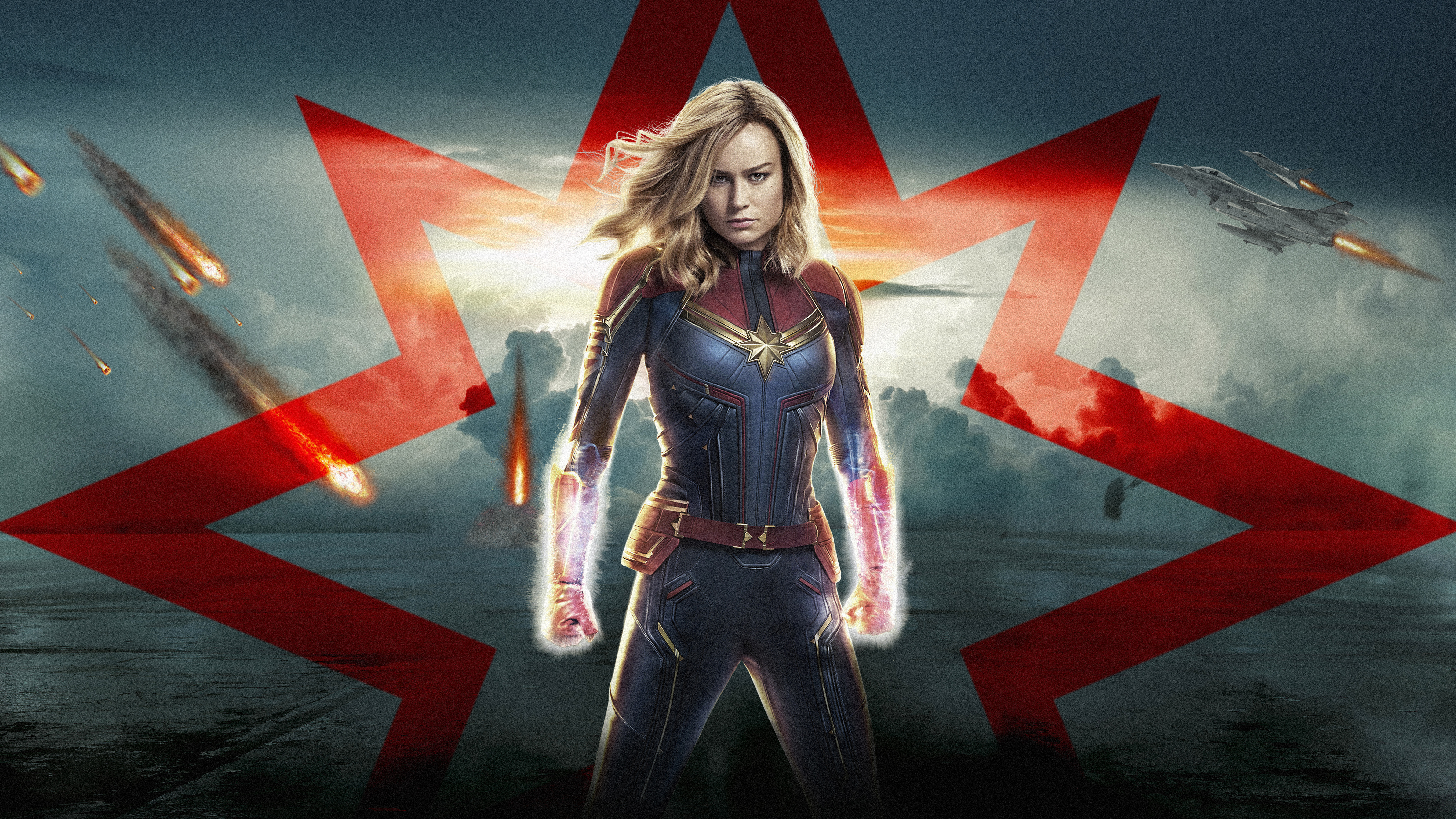 Laden Sie Captain Marvel HD-Desktop-Hintergründe herunter
