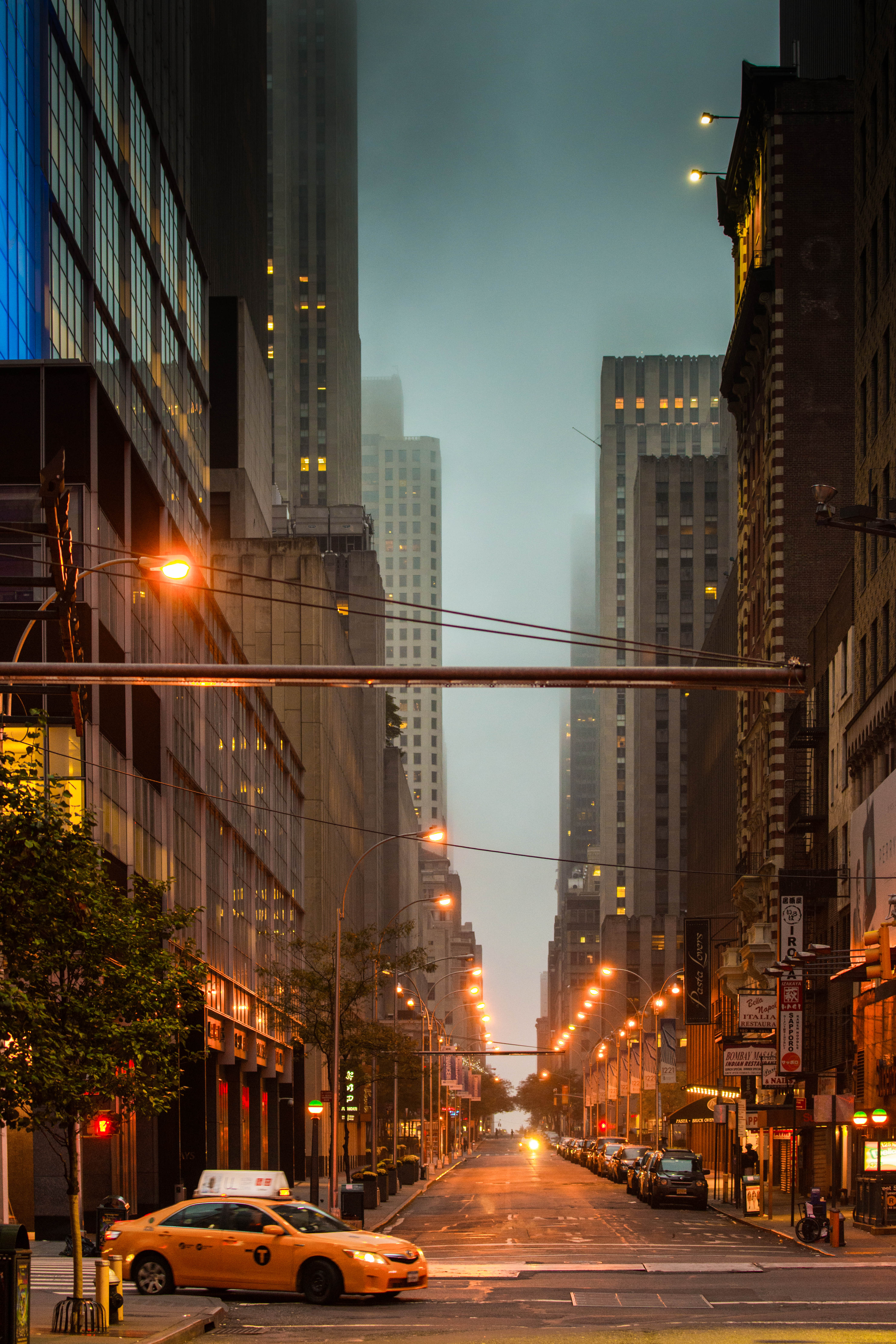 street, new york, cars, cities, city, building cellphone