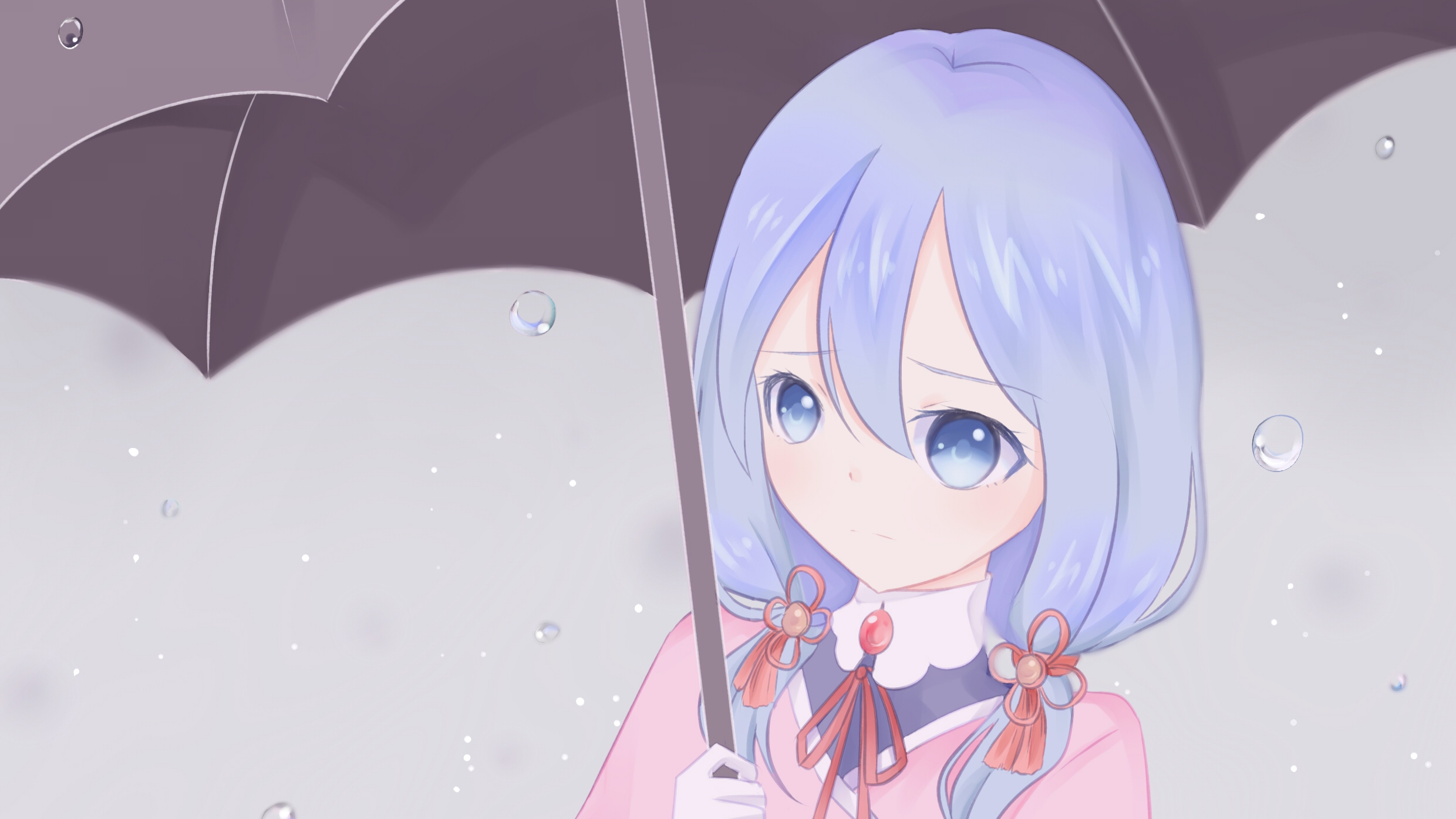 Handy-Wallpaper Regenschirm, Vocaloid, Blaue Augen, Blaue Haare, Animes kostenlos herunterladen.